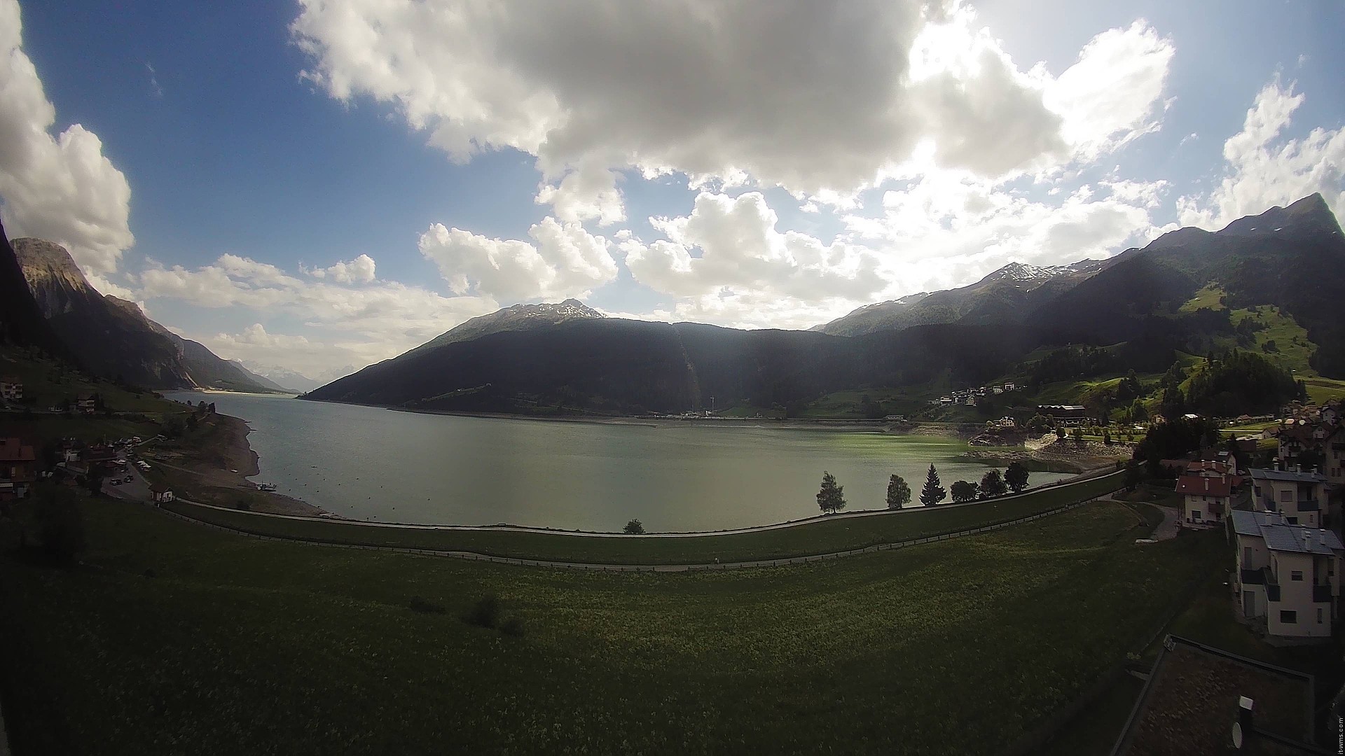 Archived image Webcam View to the Lake Resia