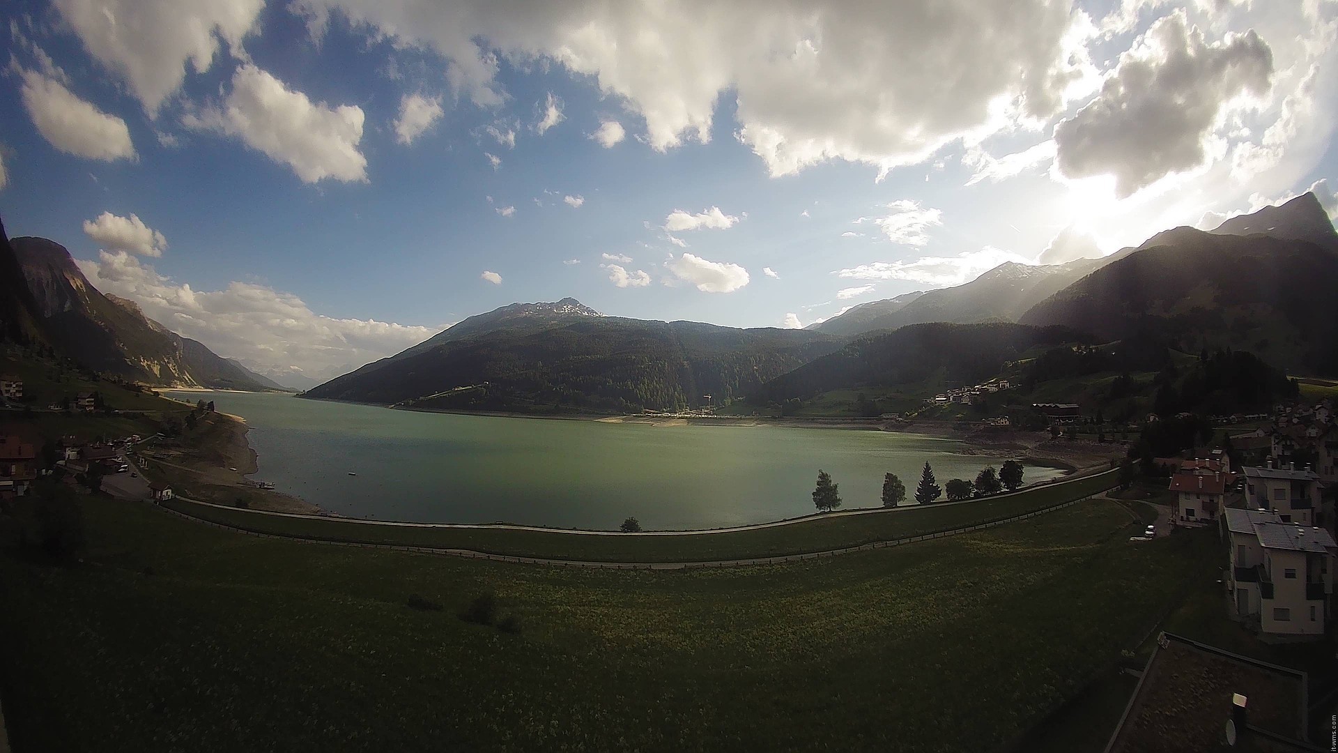 Archived image Webcam View to the Lake Resia