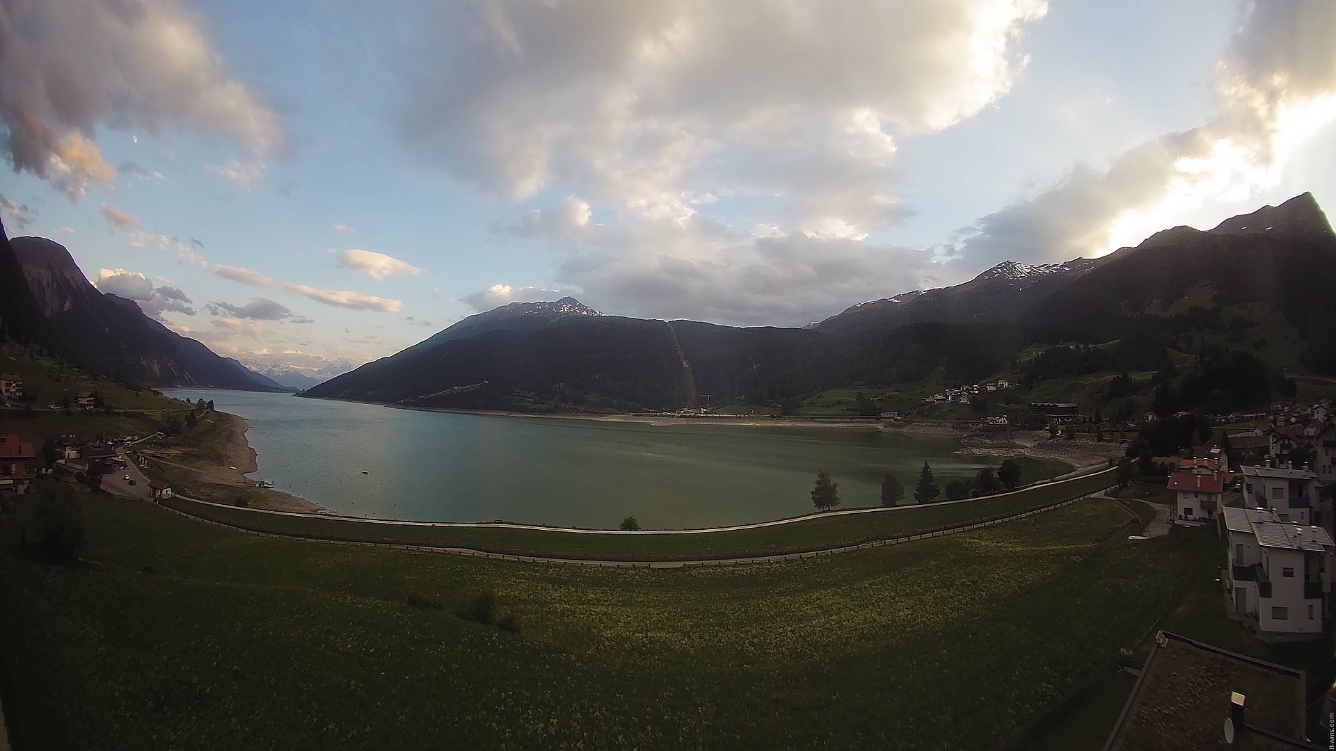 Archived image Webcam View to the Lake Resia