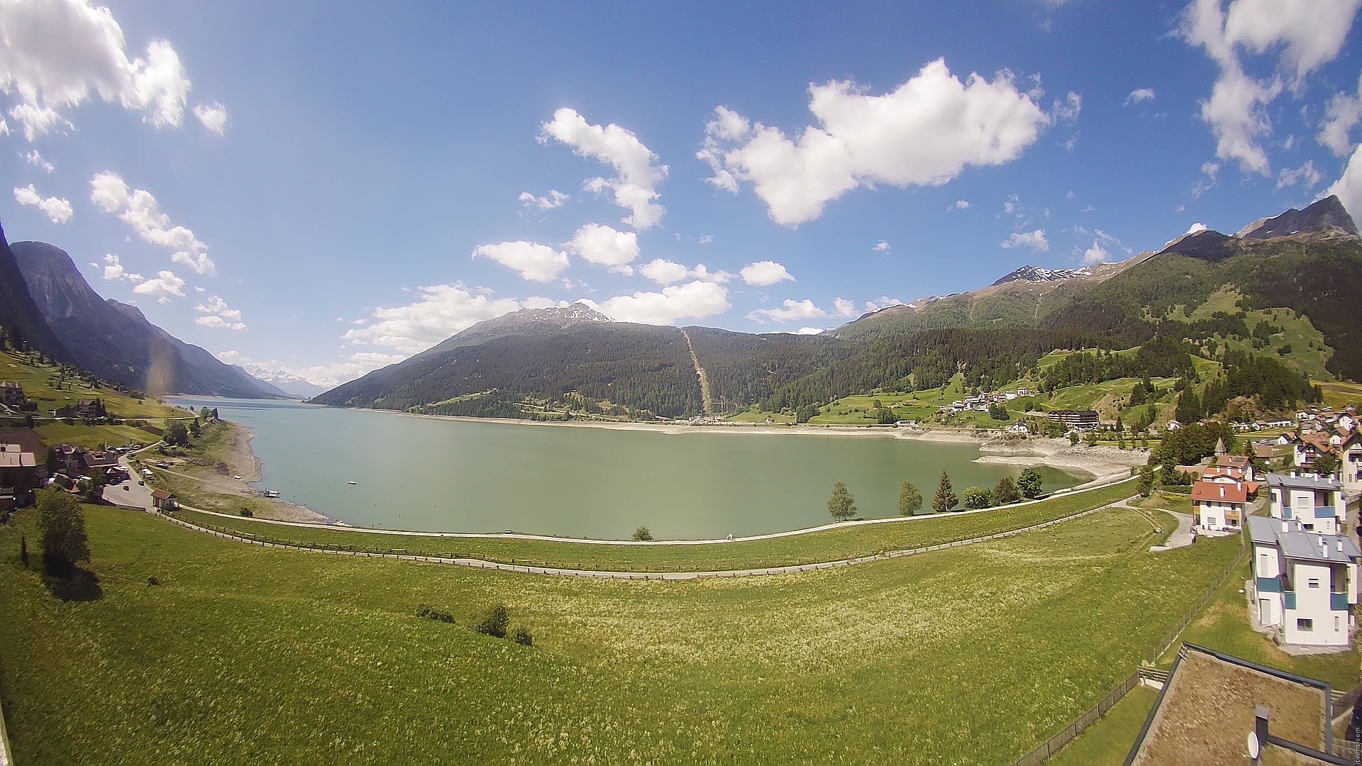 Archived image Webcam View to the Lake Resia