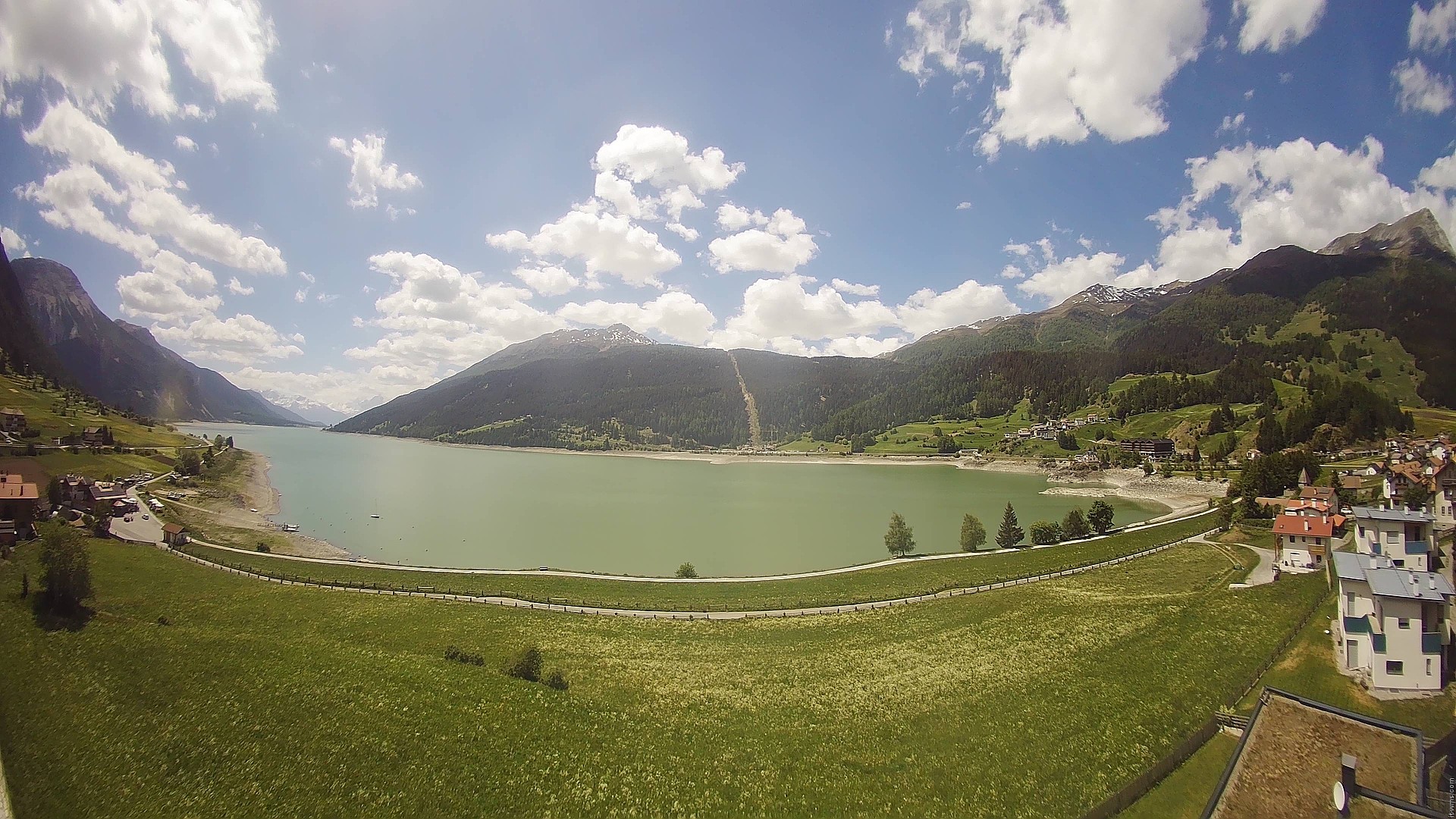 Archived image Webcam View to the Lake Resia