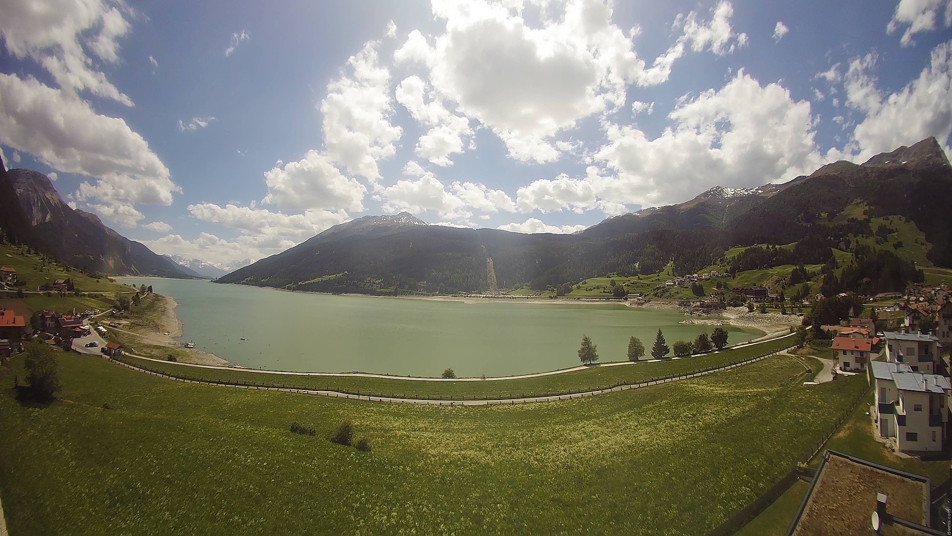 Archived image Webcam View to the Lake Resia