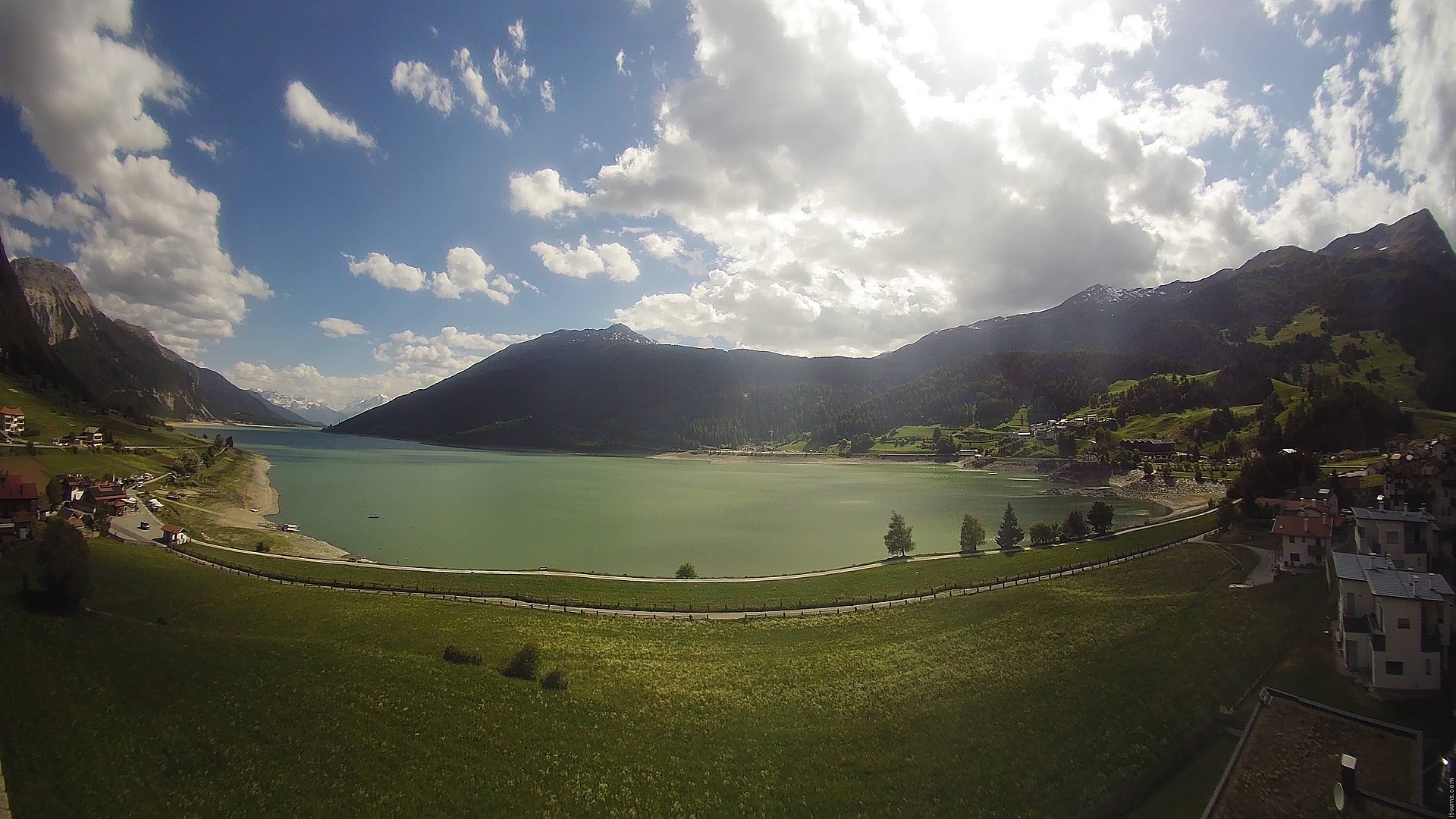 Archived image Webcam View to the Lake Resia