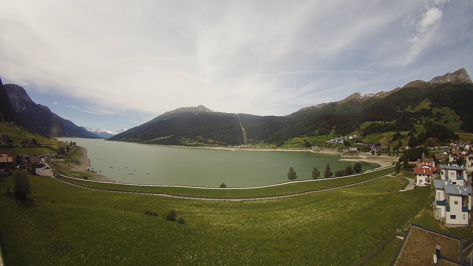 Archived image Webcam View to the Lake Resia