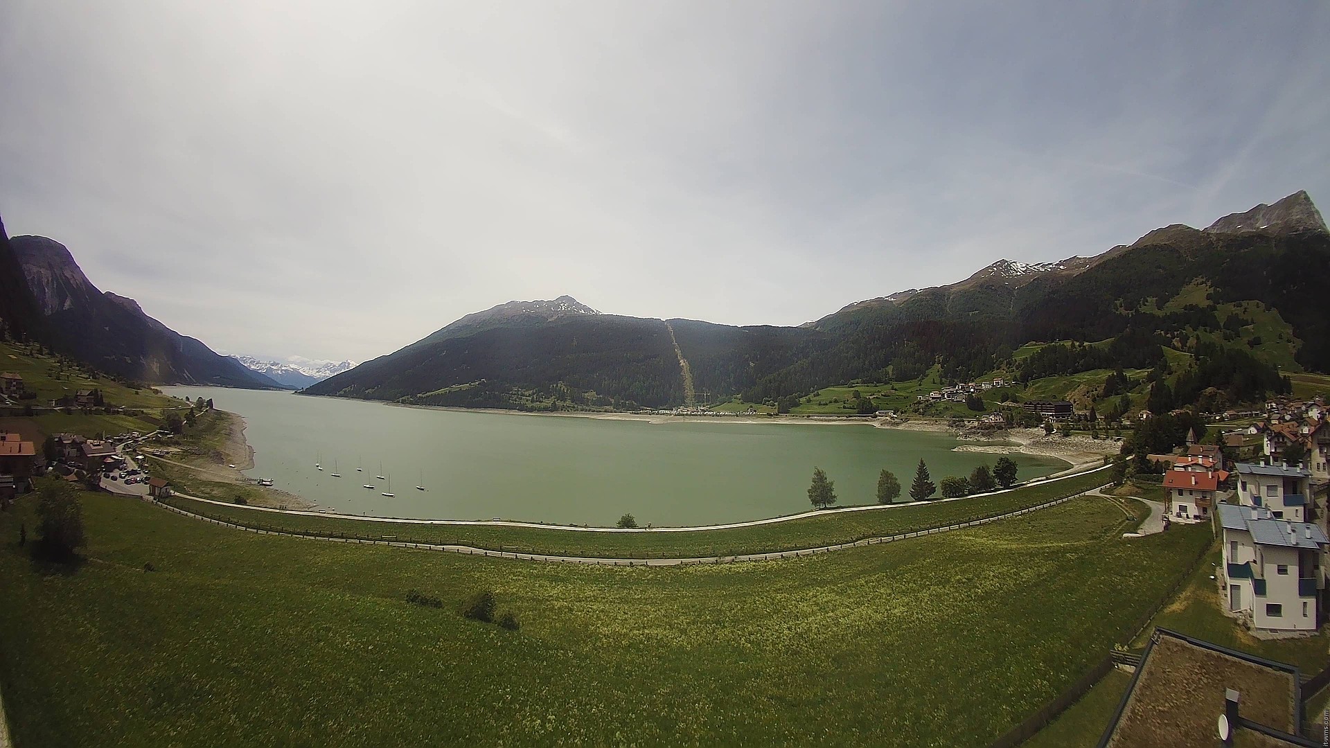 Archived image Webcam View to the Lake Resia