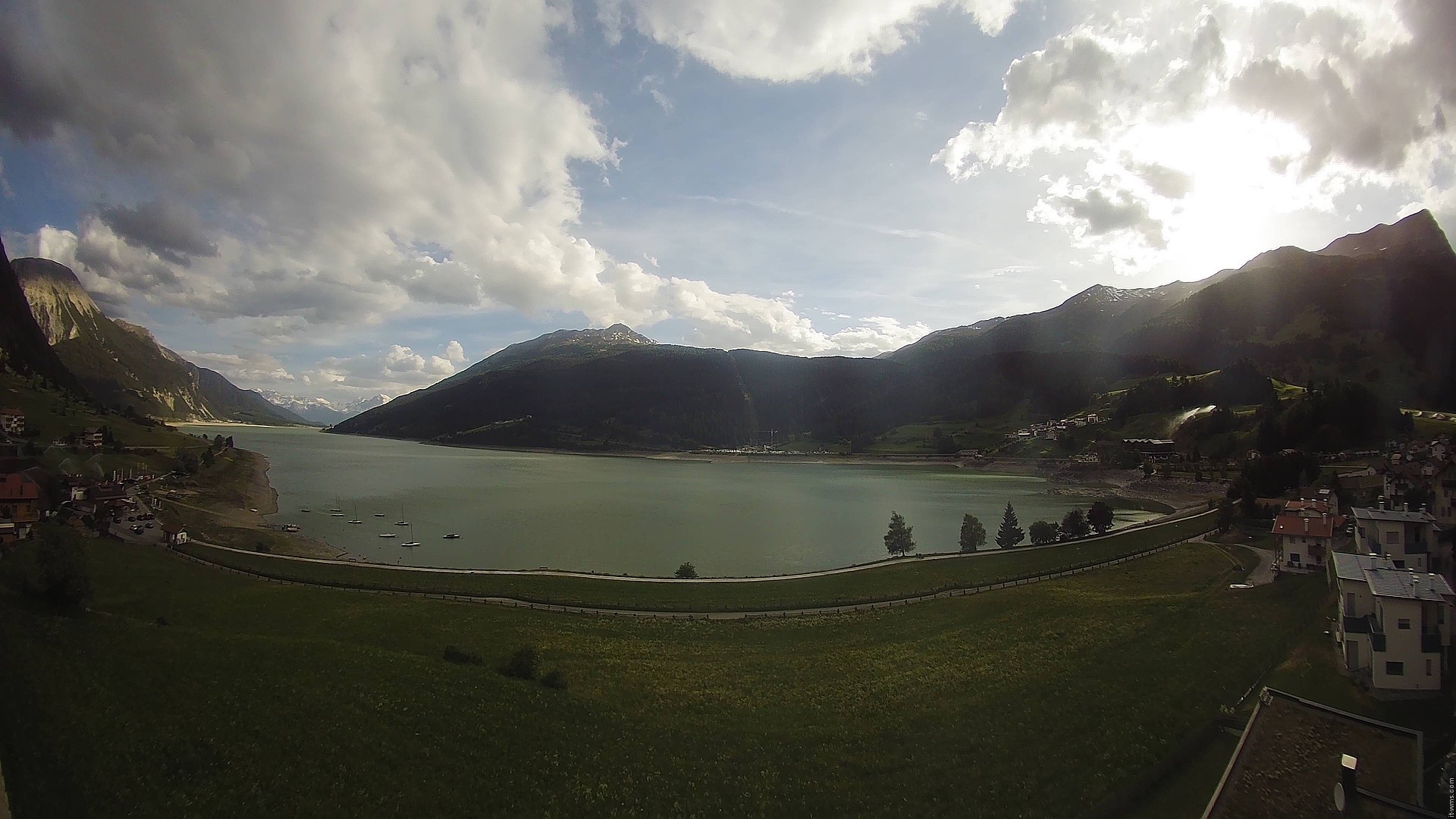 Archived image Webcam View to the Lake Resia