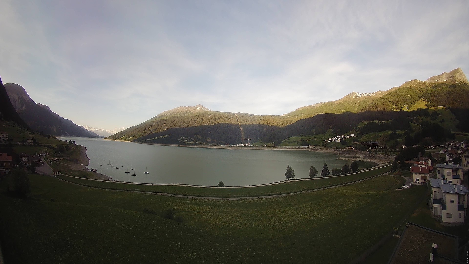 Archived image Webcam View to the Lake Resia