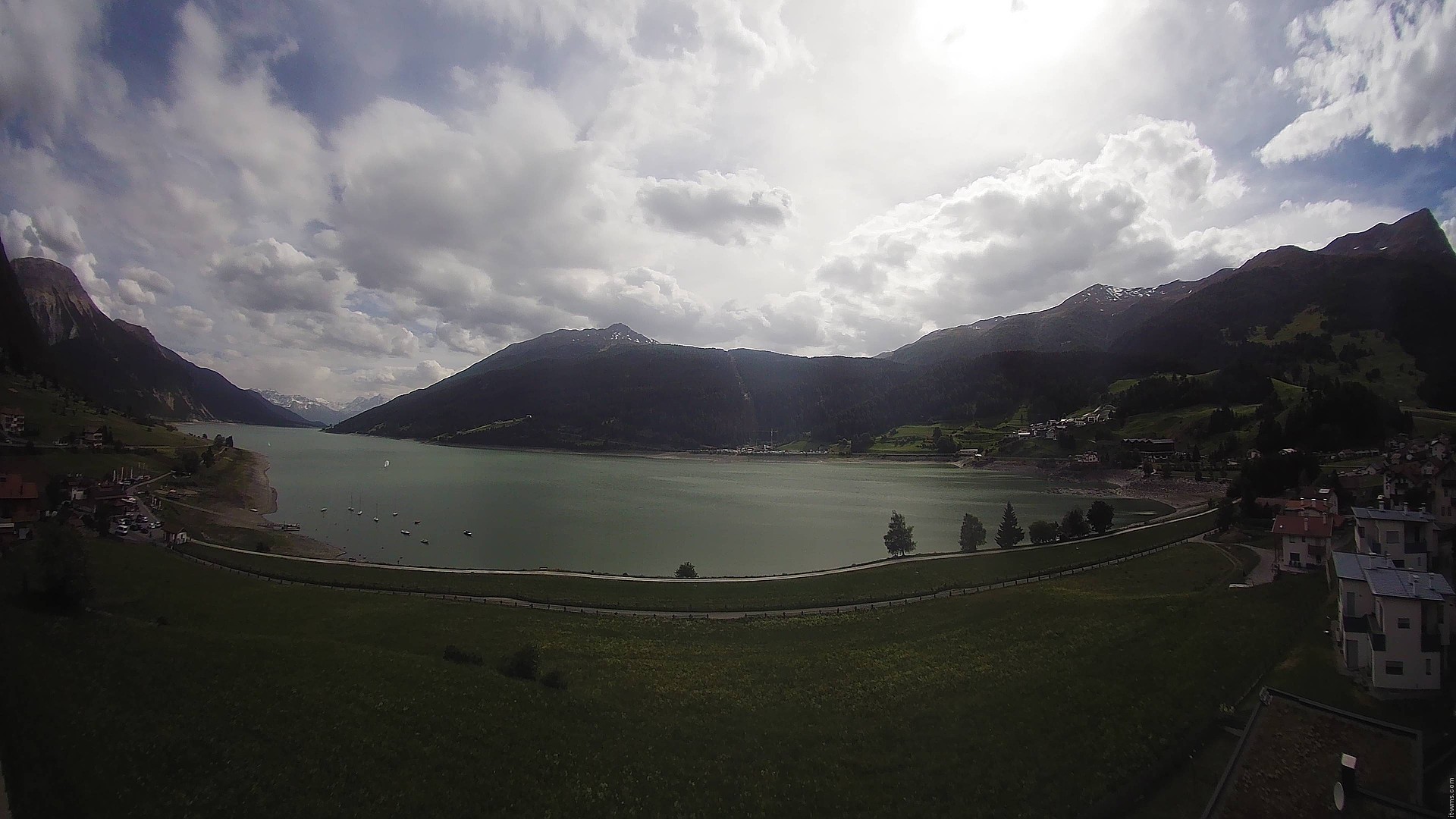 Archived image Webcam View to the Lake Resia