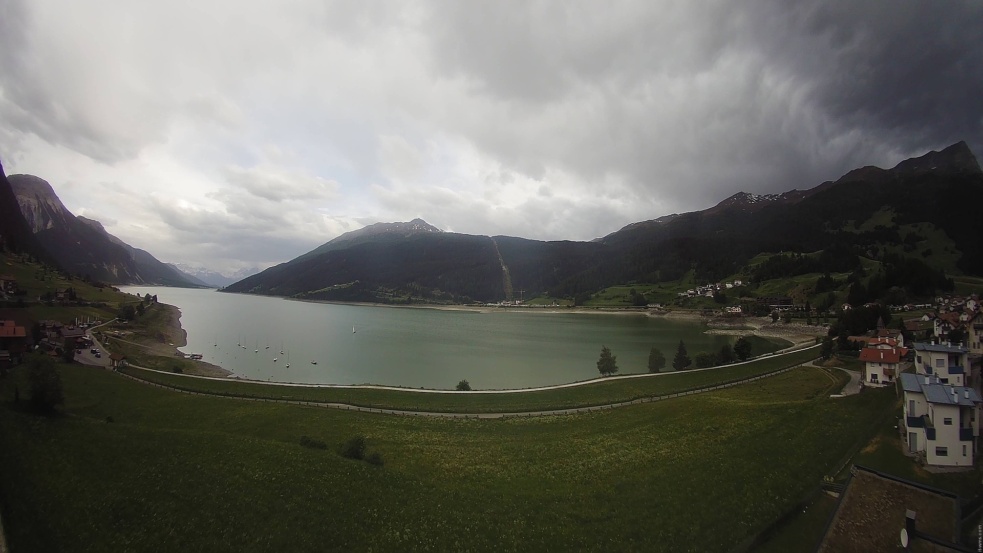 Archived image Webcam View to the Lake Resia