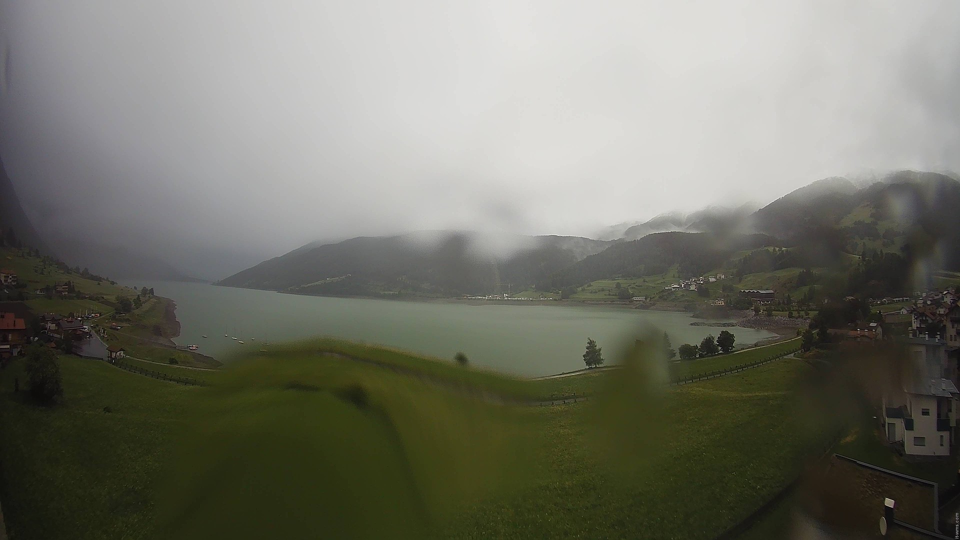 Archiv Foto Webcam Reschen - Blick auf den Reschensee