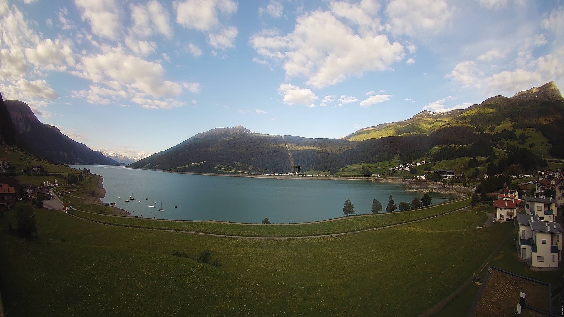 Archived image Webcam View to the Lake Resia