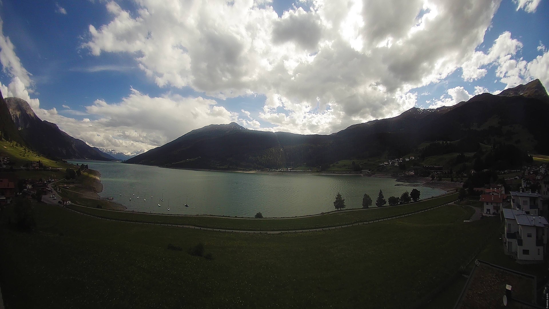 Archived image Webcam View to the Lake Resia