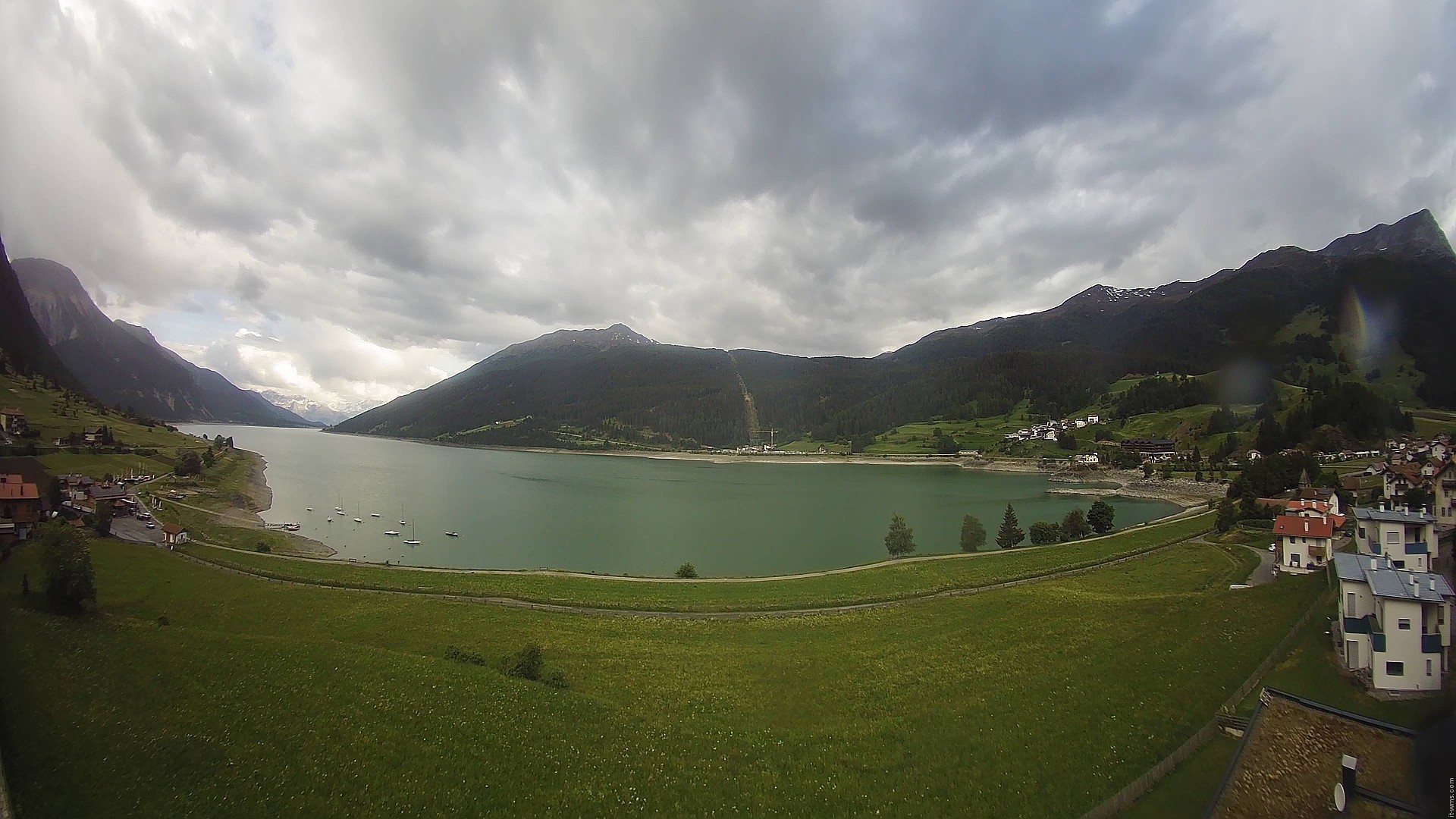 Archived image Webcam View to the Lake Resia