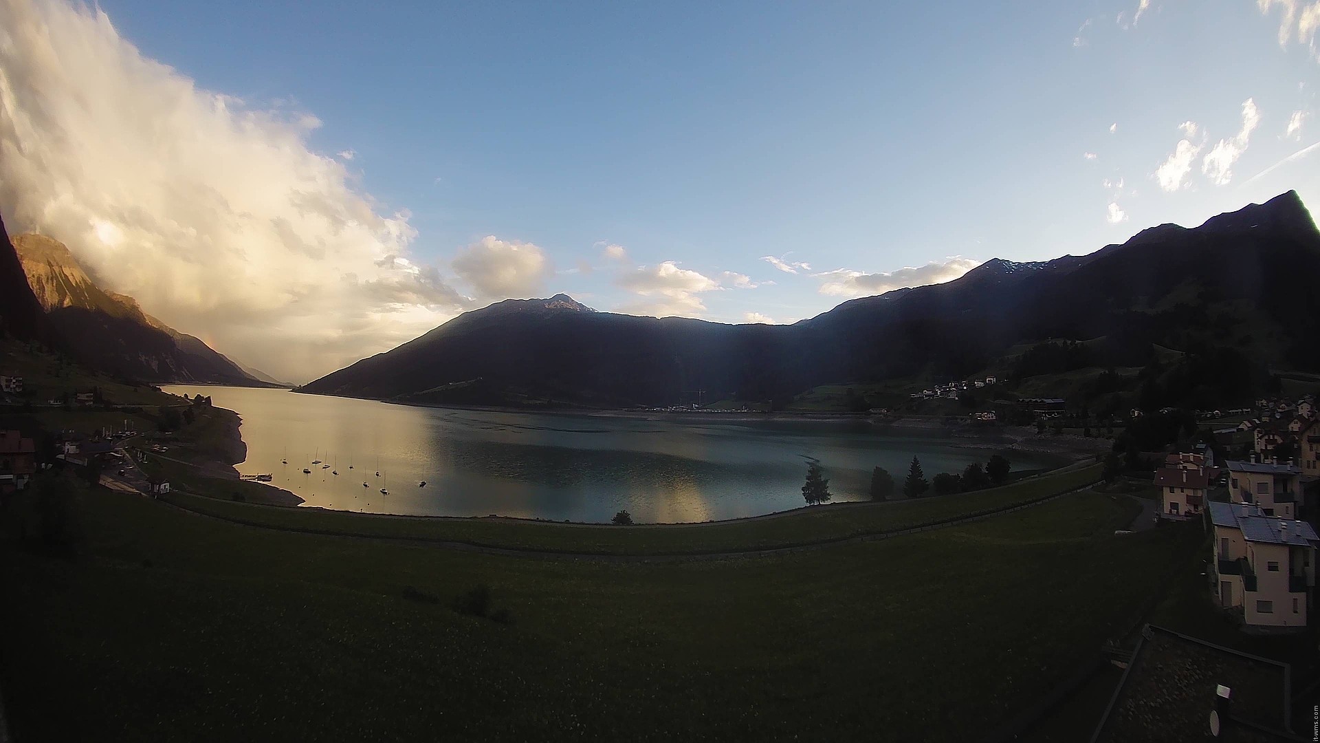 Archived image Webcam View to the Lake Resia