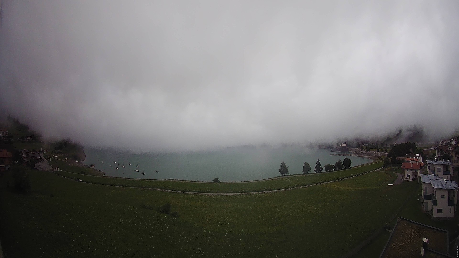 Archiv Foto Webcam Reschen - Blick auf den Reschensee