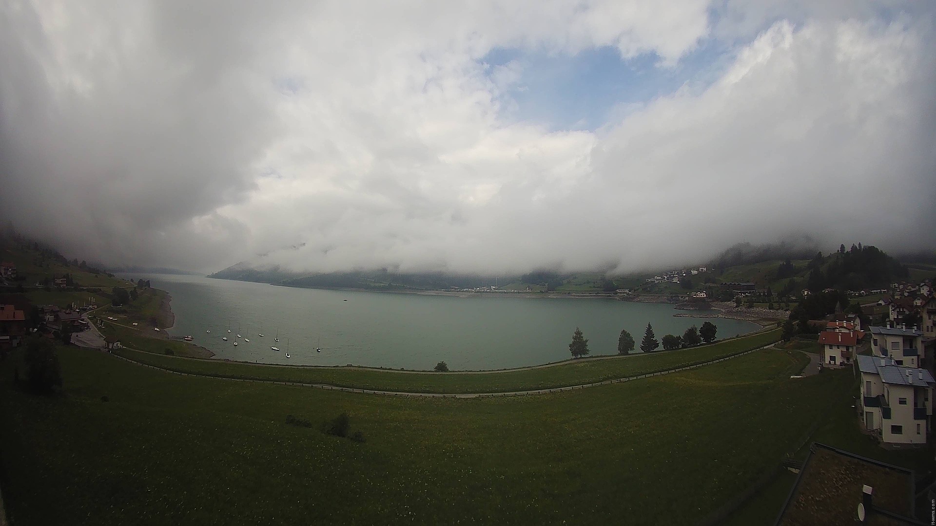 Archiv Foto Webcam Reschen - Blick auf den Reschensee