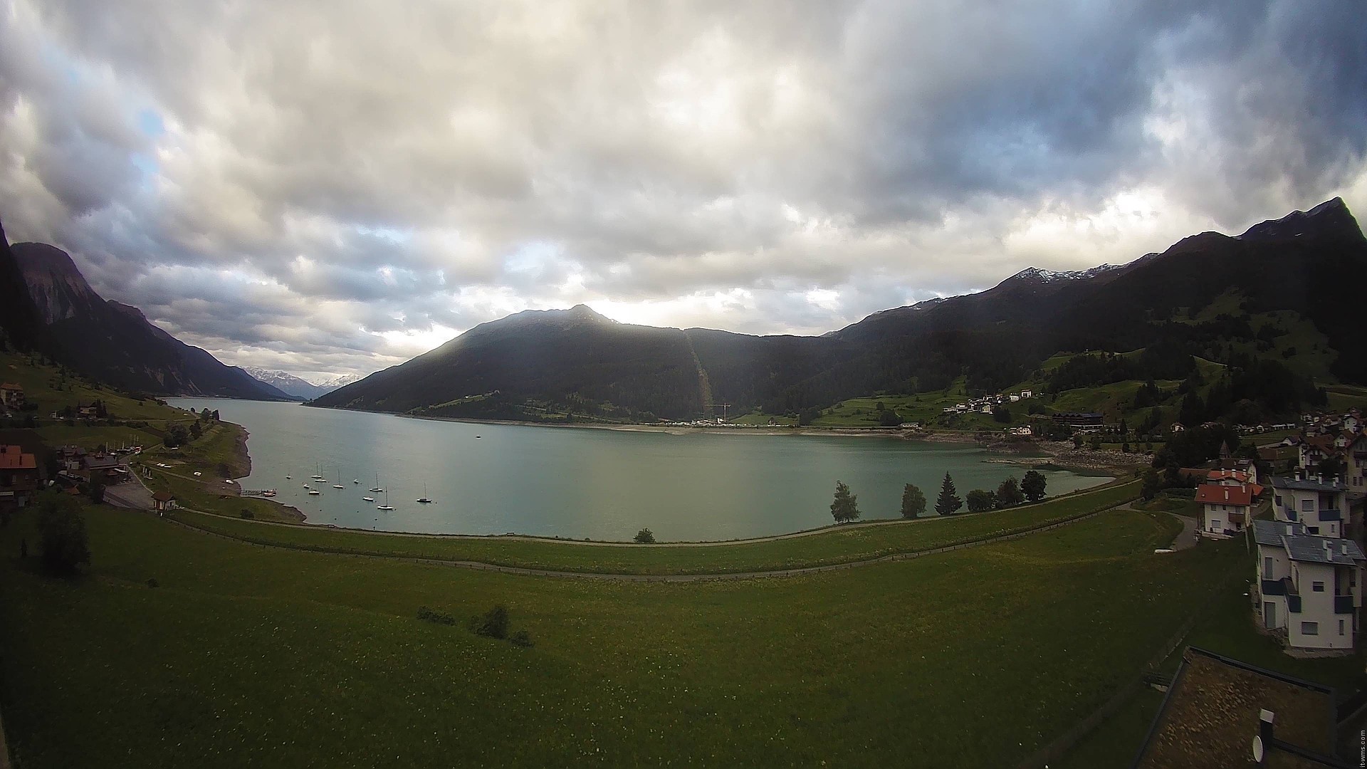 Archived image Webcam View to the Lake Resia