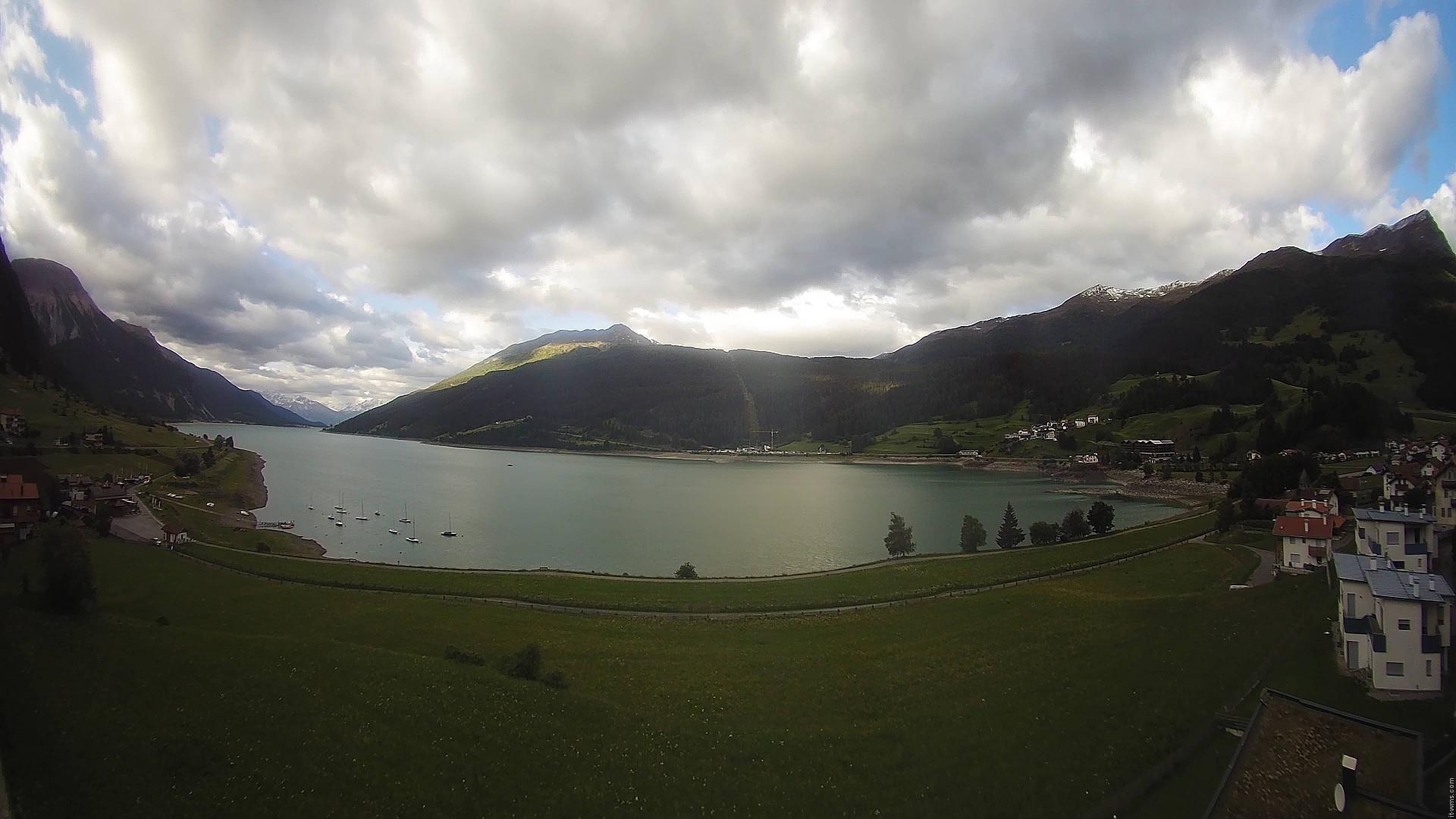 Archived image Webcam View to the Lake Resia