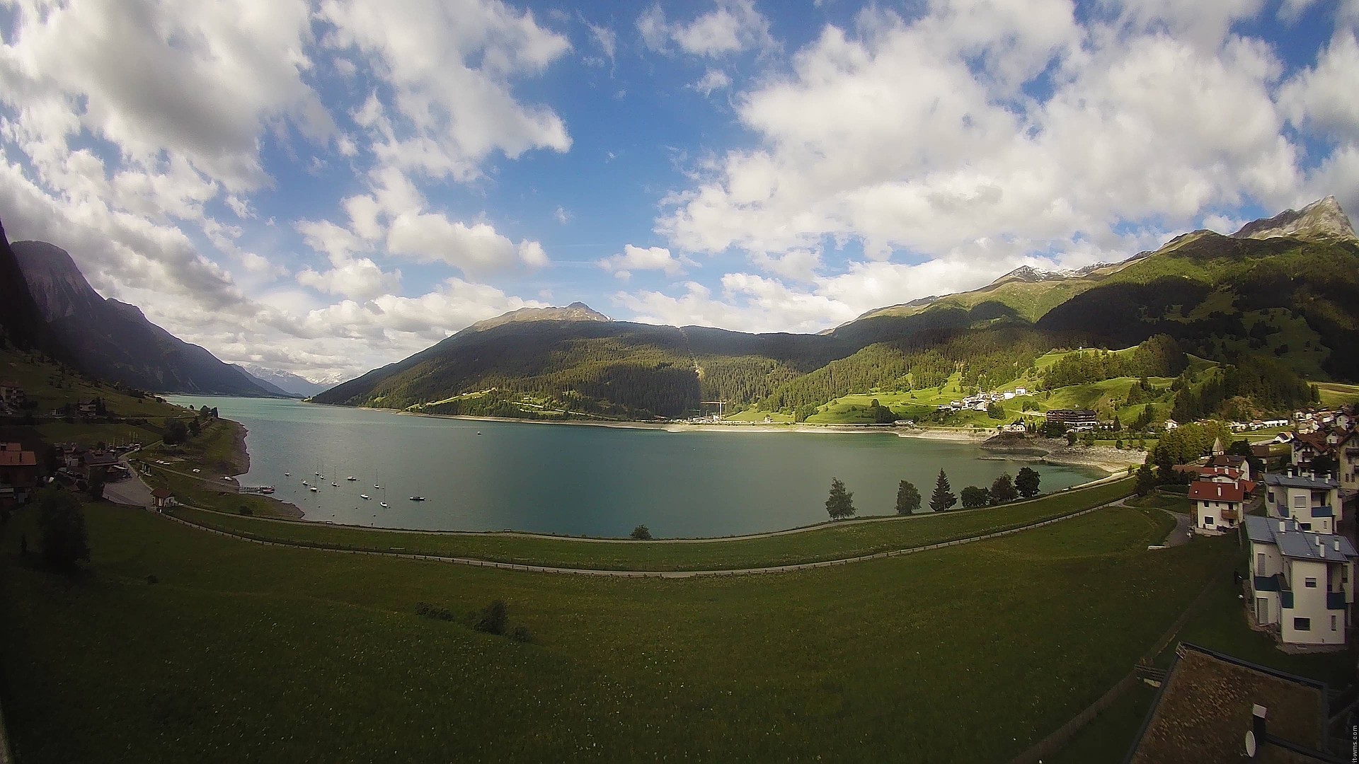 Archived image Webcam View to the Lake Resia