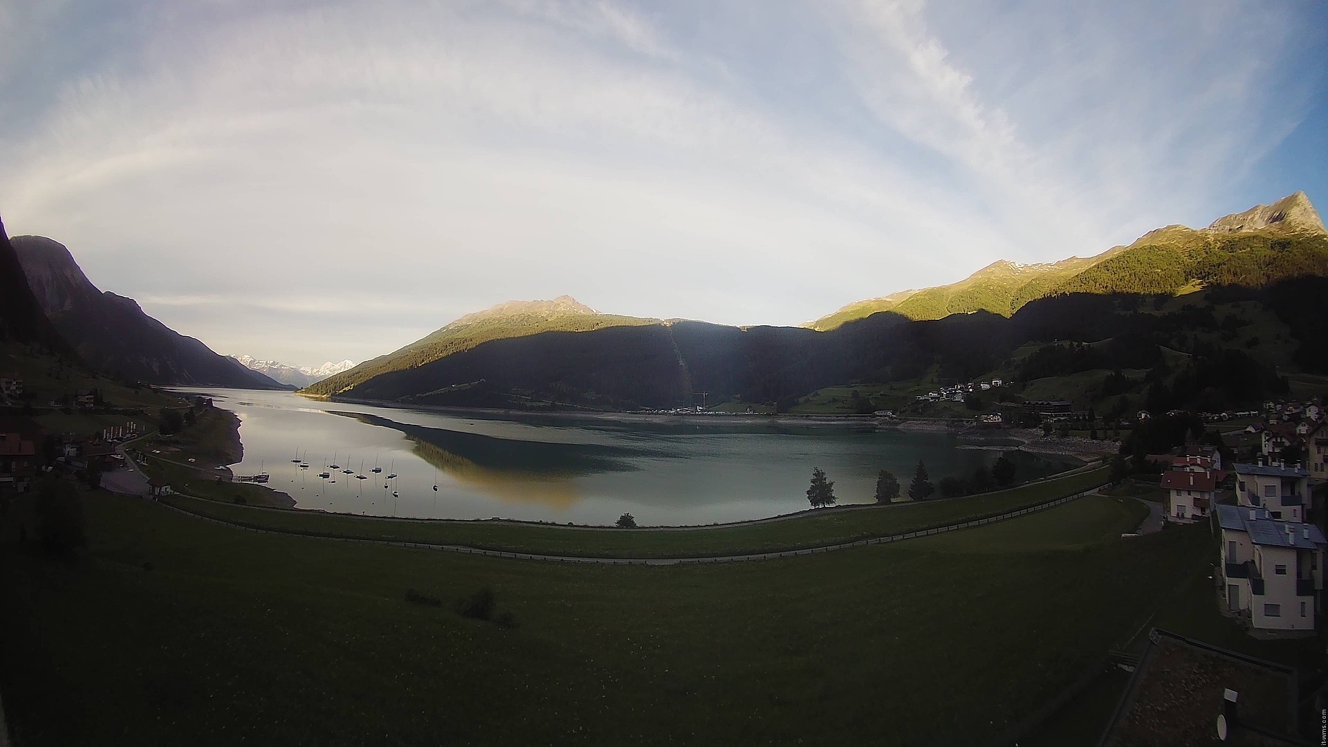 Archived image Webcam View to the Lake Resia