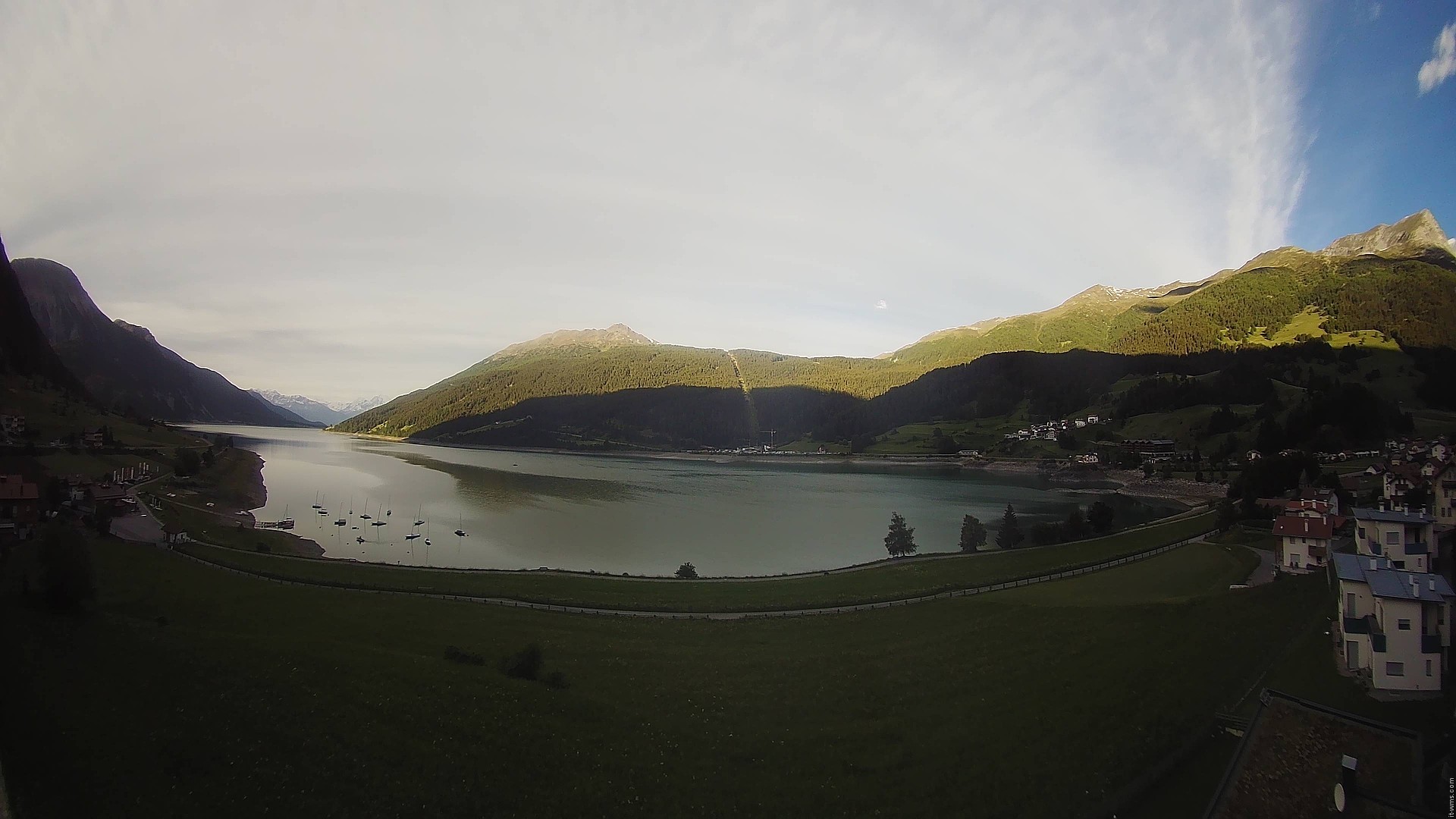 Archived image Webcam View to the Lake Resia