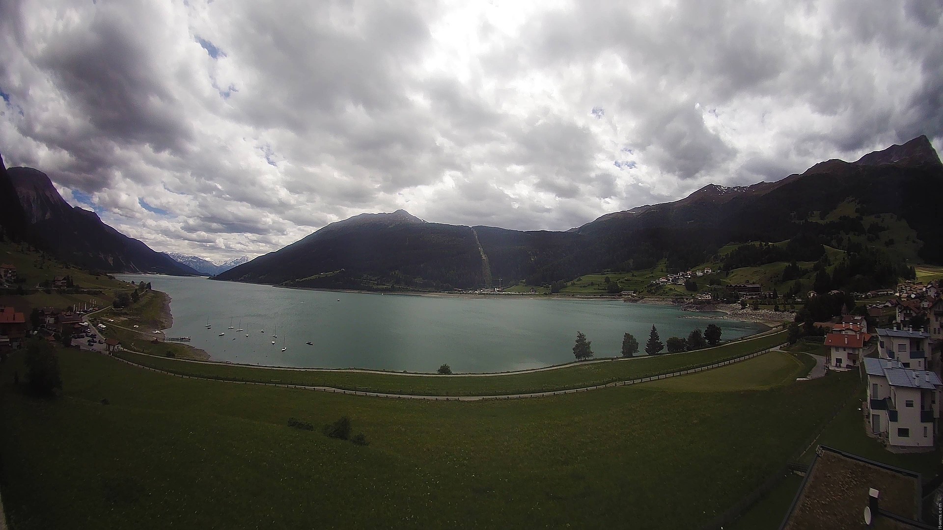 Archived image Webcam View to the Lake Resia