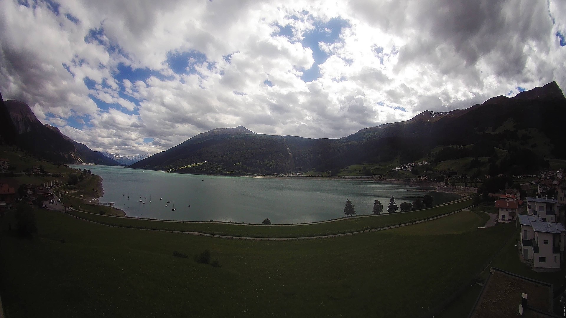 Archived image Webcam View to the Lake Resia