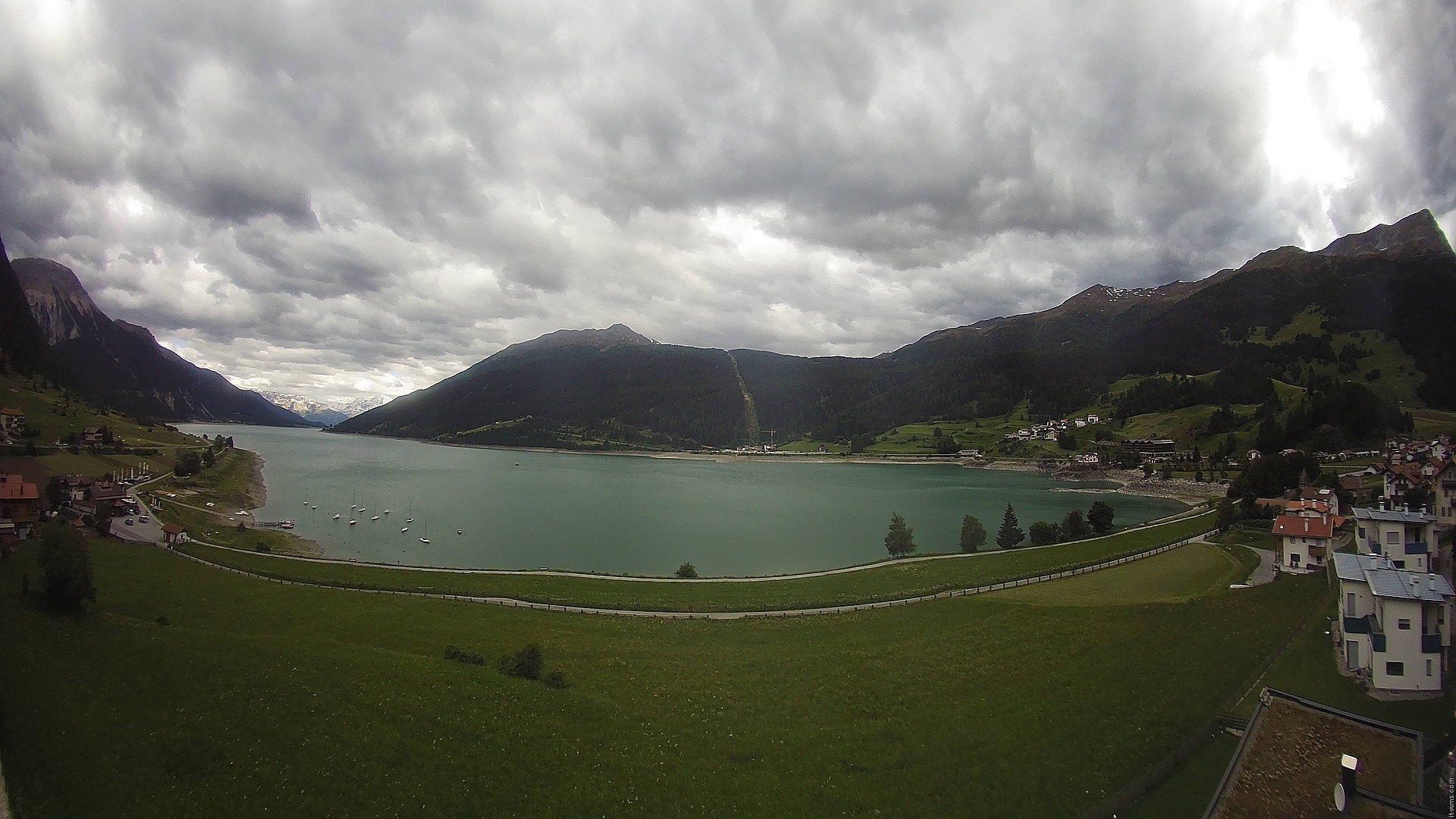 Archived image Webcam View to the Lake Resia