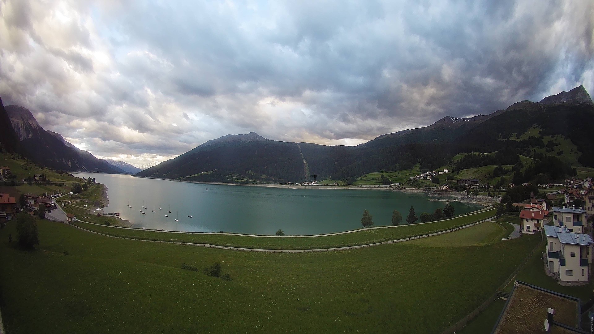 Archived image Webcam View to the Lake Resia