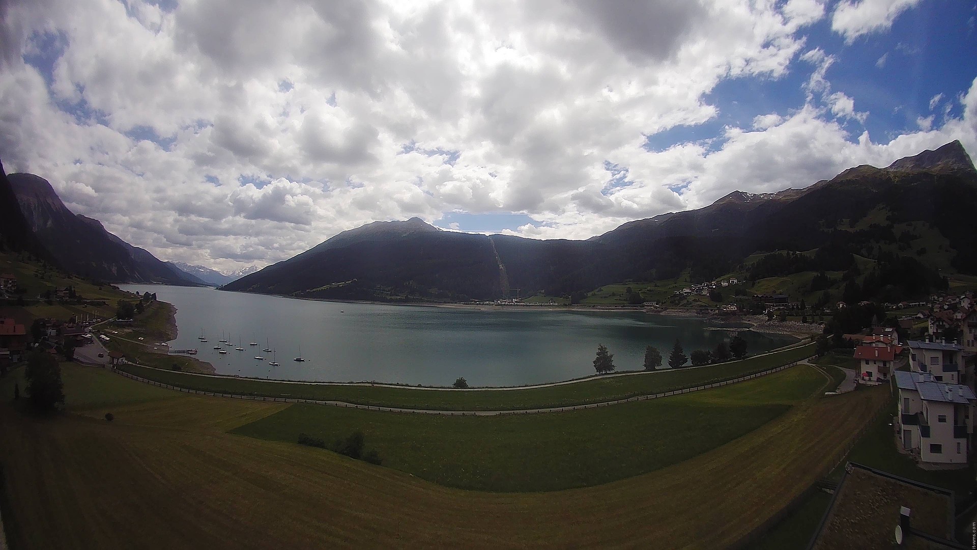 Archived image Webcam View to the Lake Resia