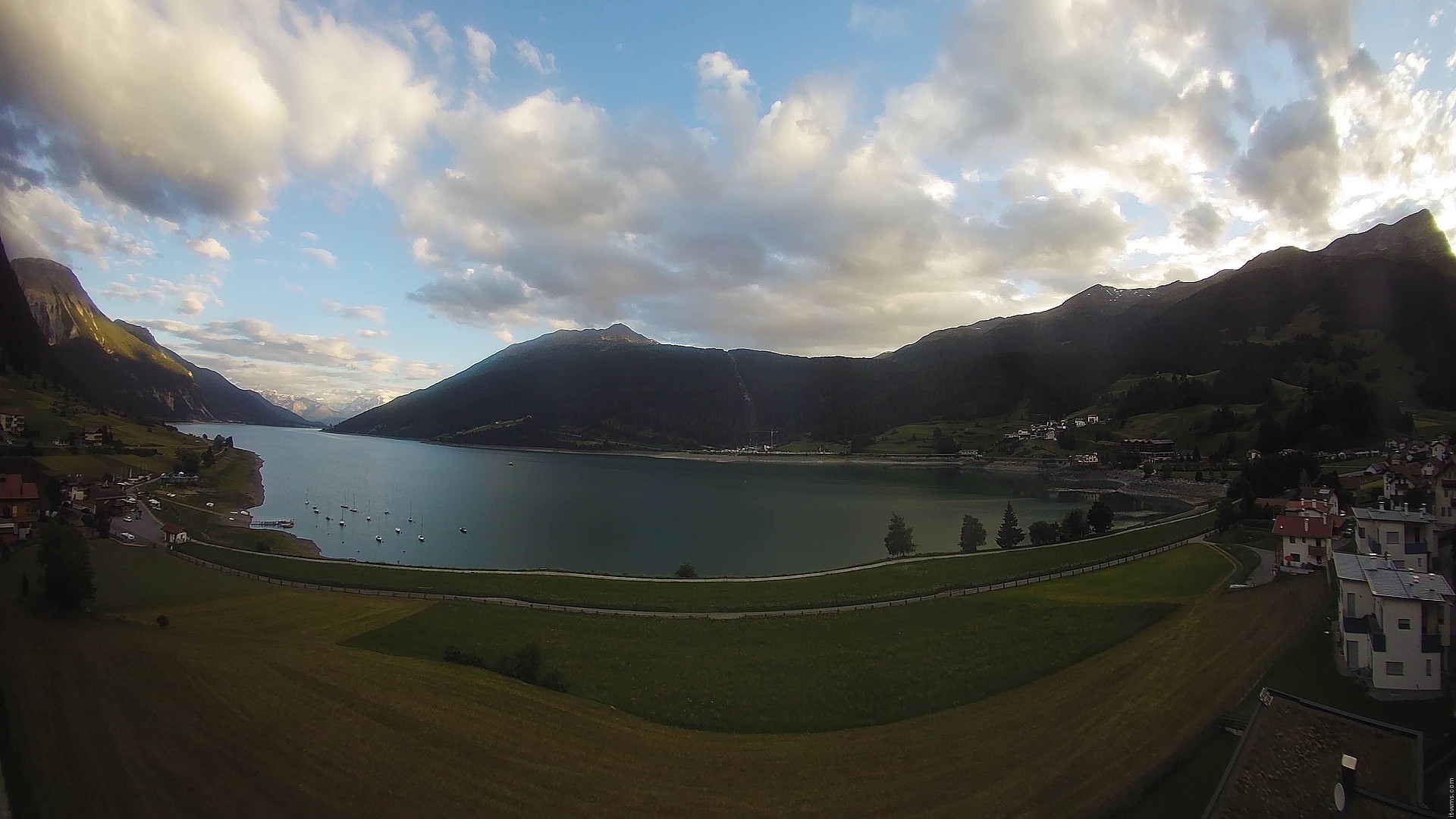 Archived image Webcam View to the Lake Resia