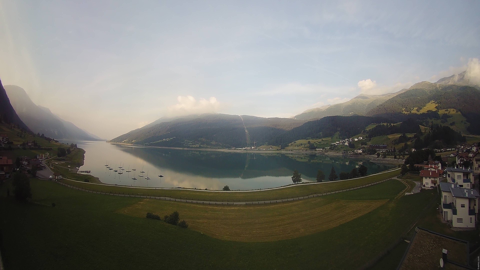 Archived image Webcam View to the Lake Resia