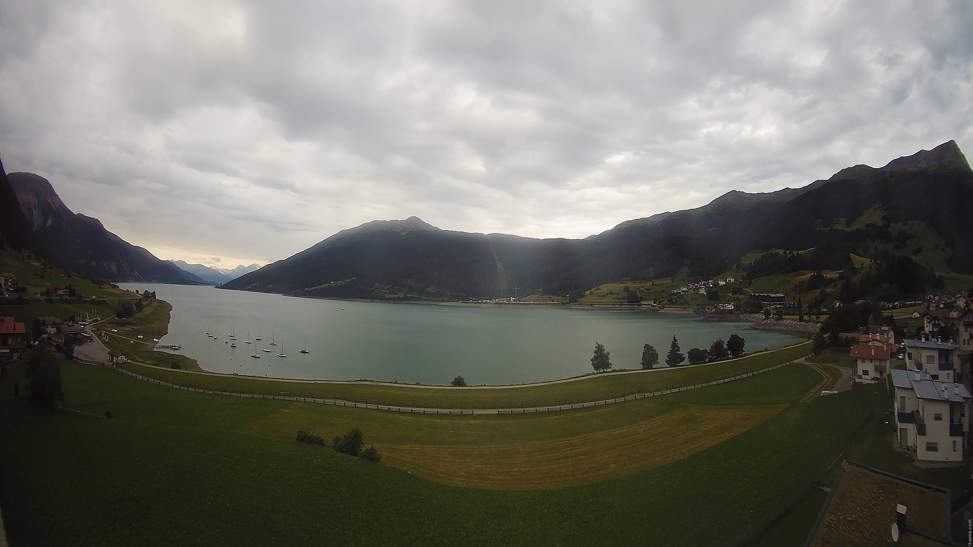 Archived image Webcam View to the Lake Resia