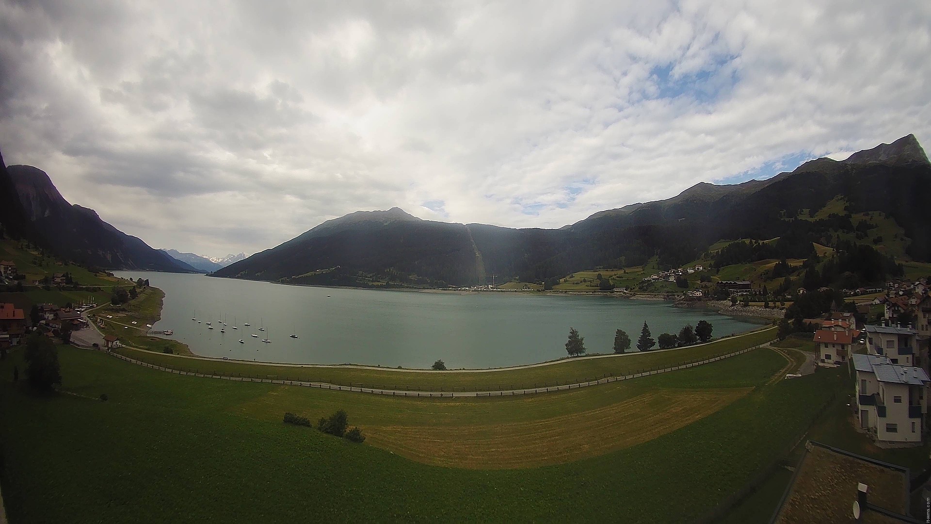 Archived image Webcam View to the Lake Resia