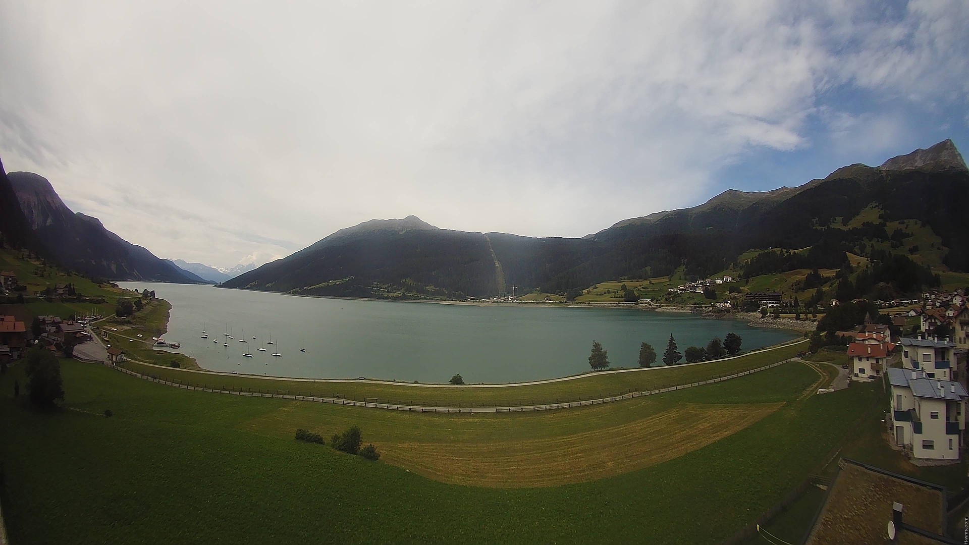 Archived image Webcam View to the Lake Resia