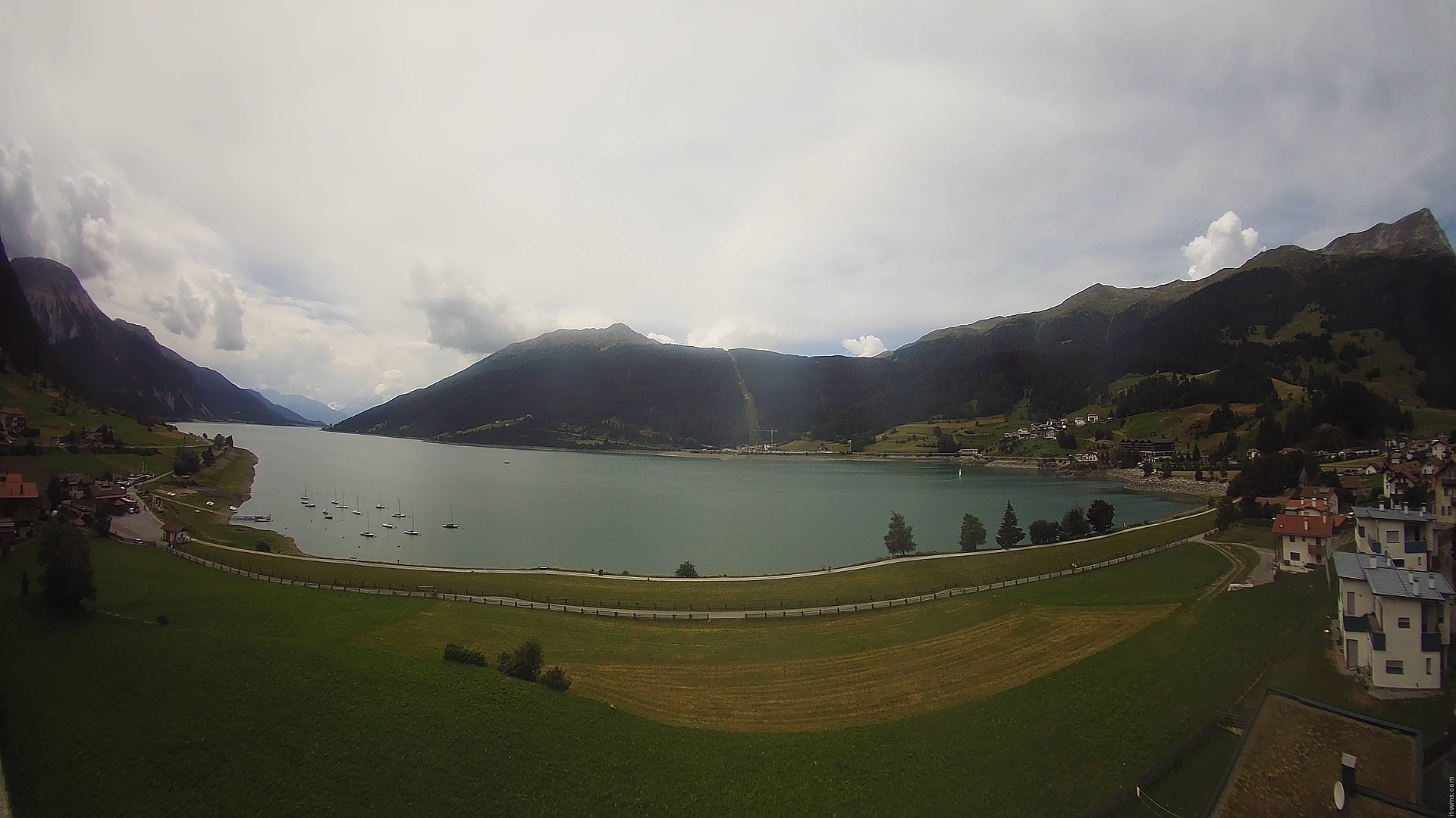Archived image Webcam View to the Lake Resia