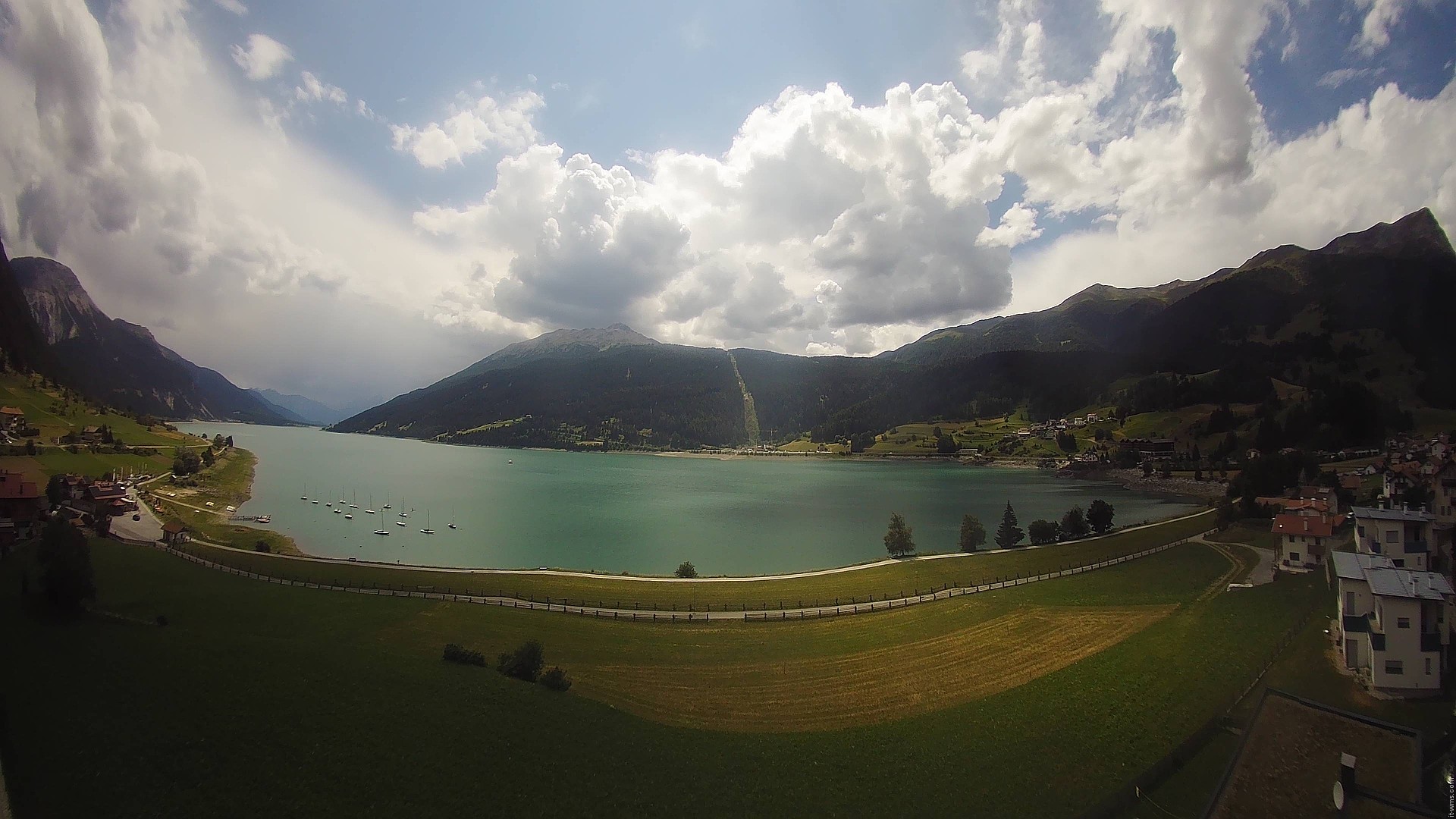 Archived image Webcam View to the Lake Resia