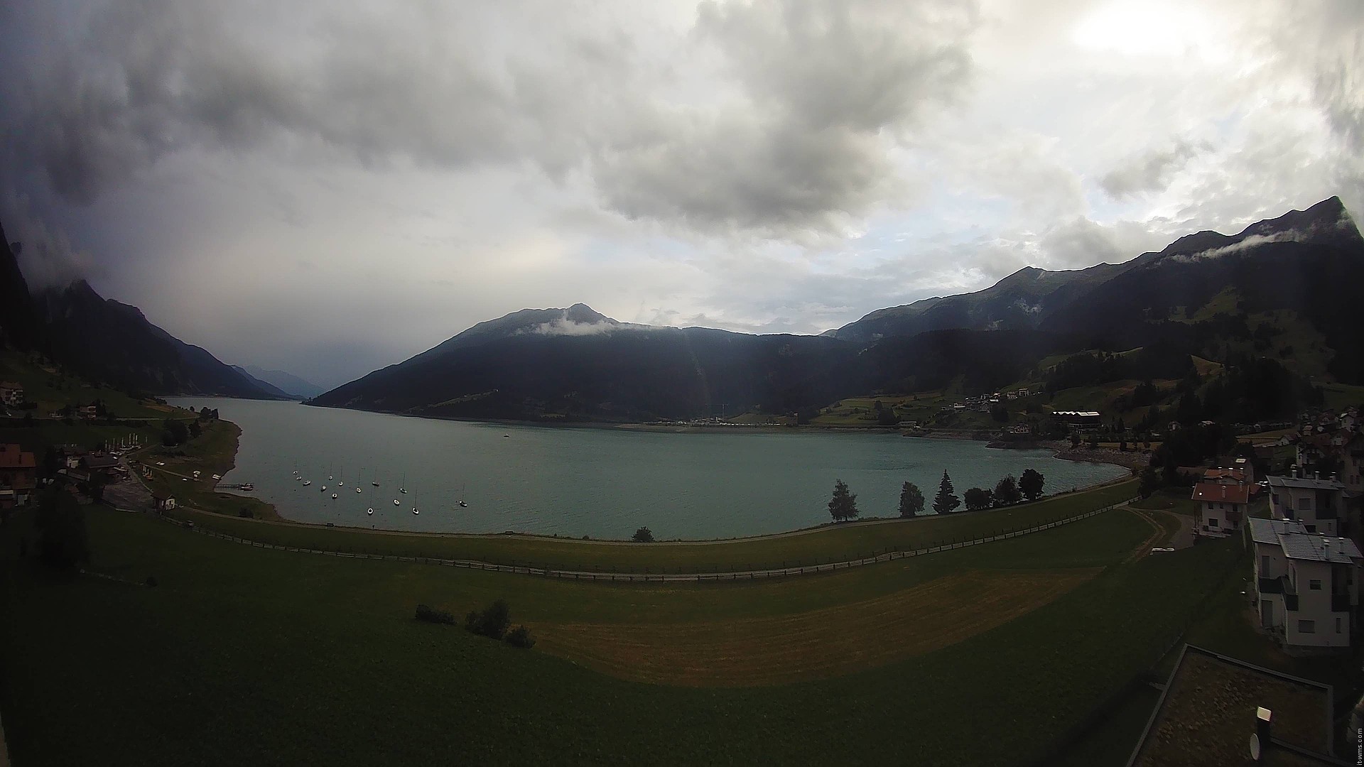 Archived image Webcam View to the Lake Resia