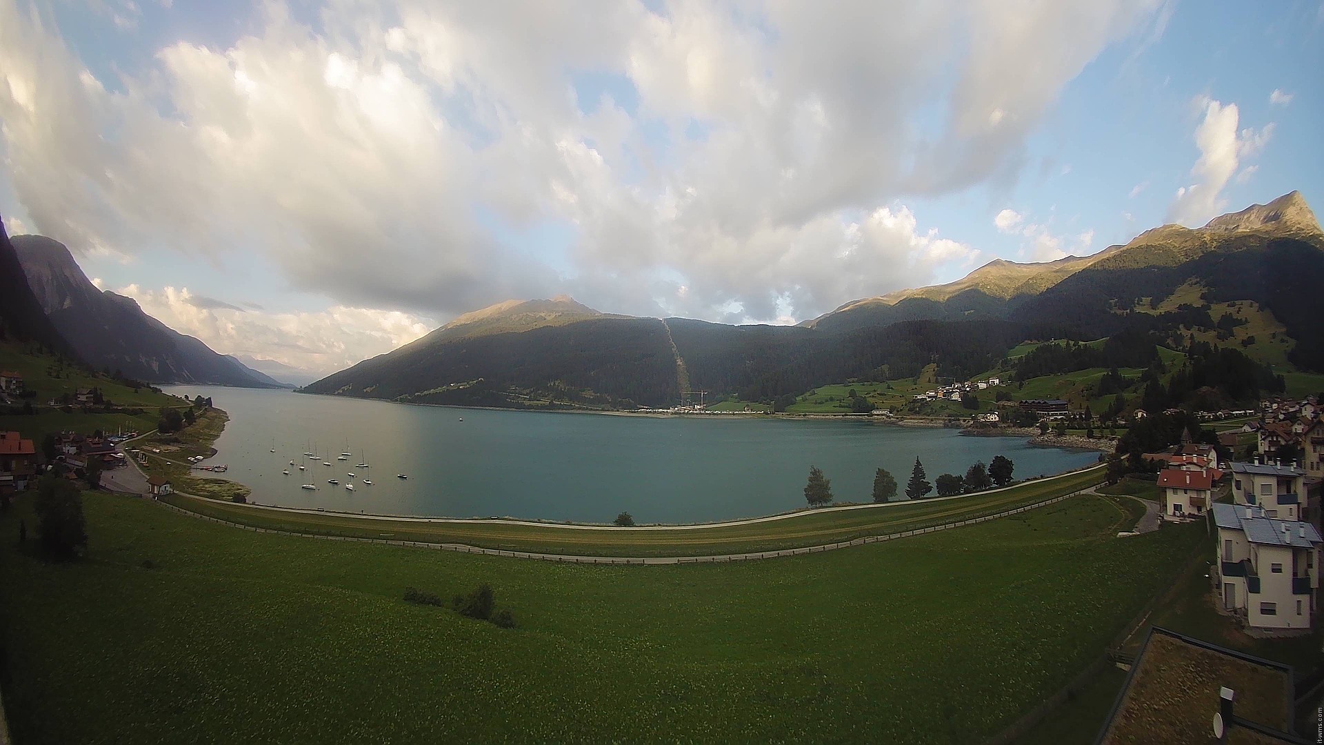 Archived image Webcam View to the Lake Resia