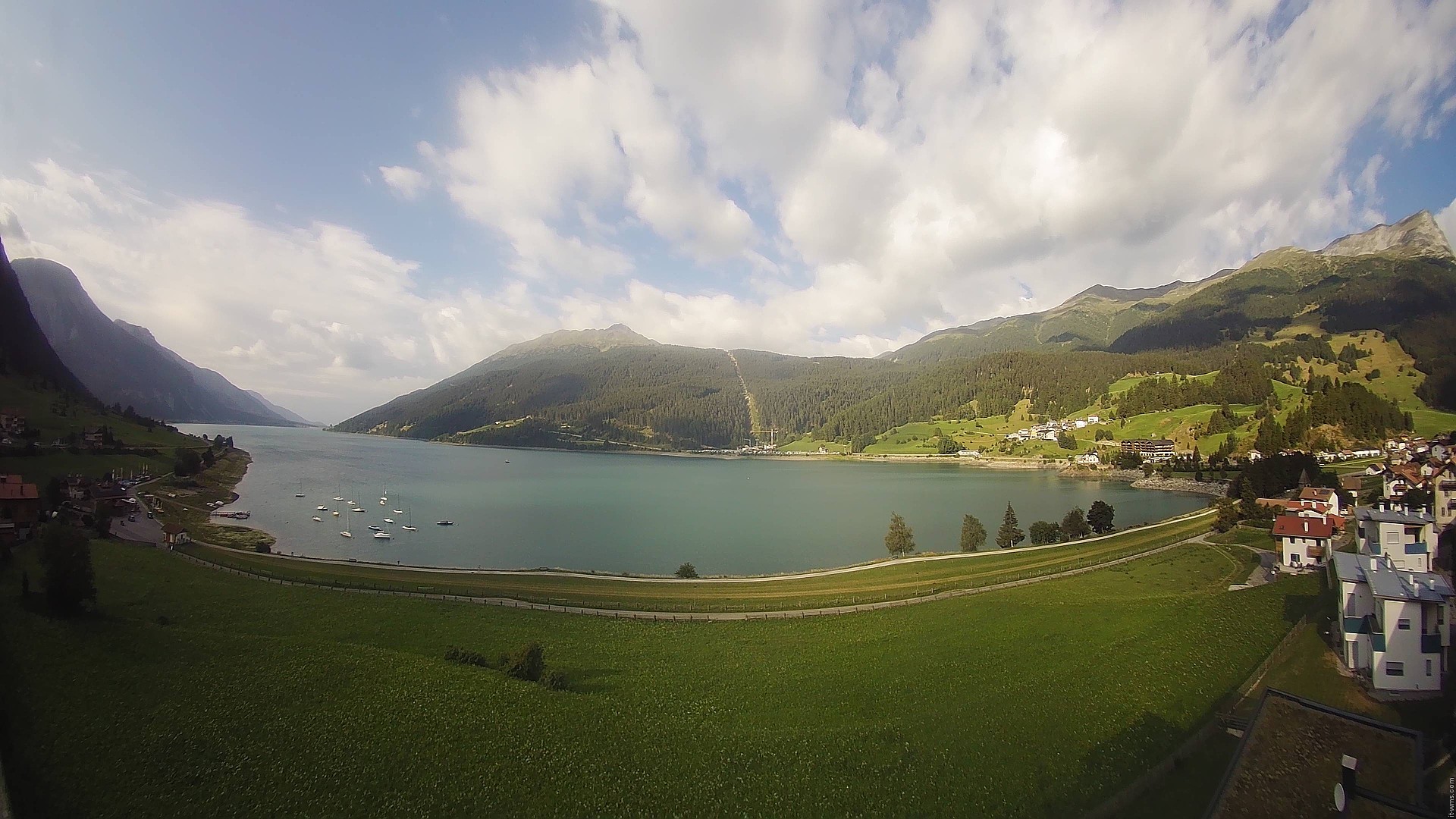 Archived image Webcam View to the Lake Resia