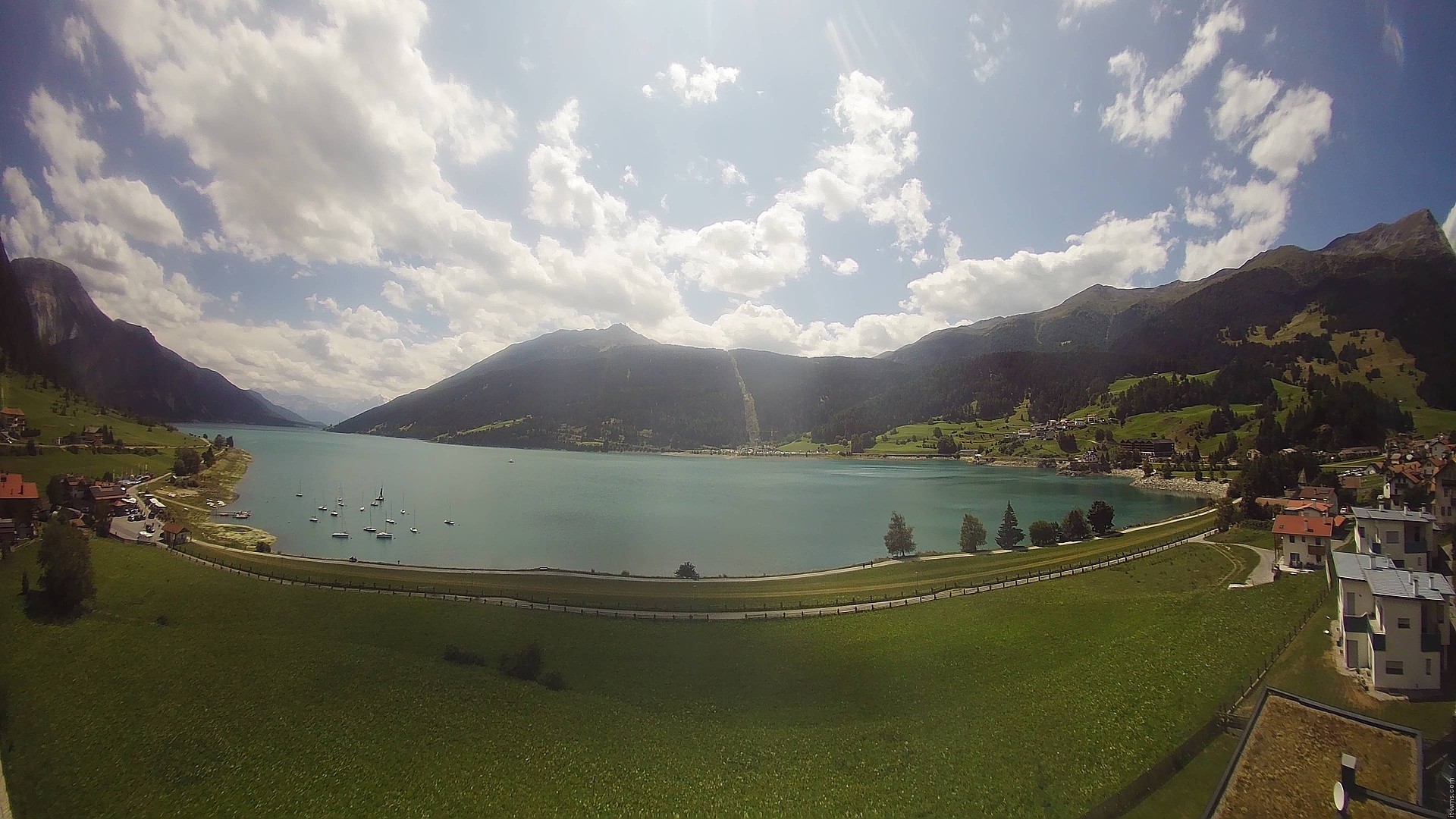 Archived image Webcam View to the Lake Resia
