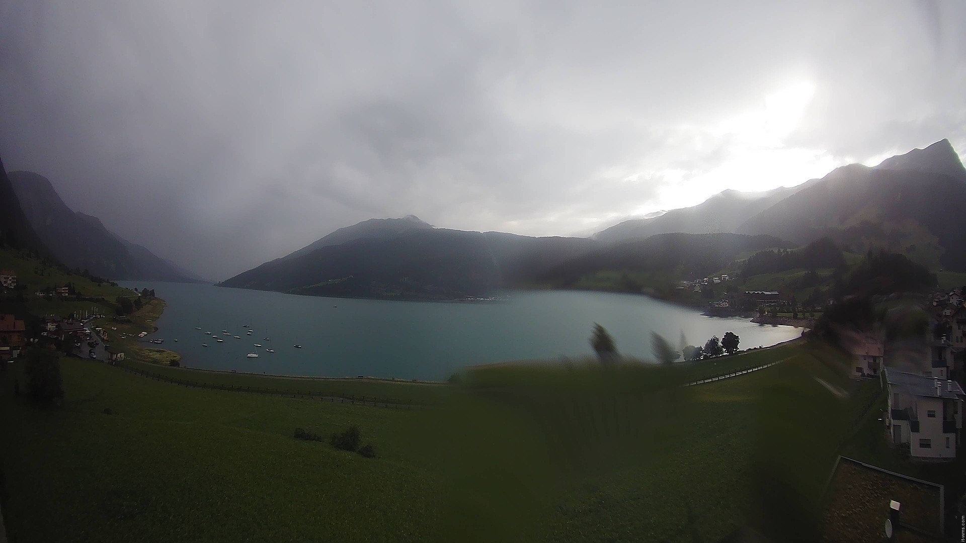 Archiv Foto Webcam Reschen - Blick auf den Reschensee