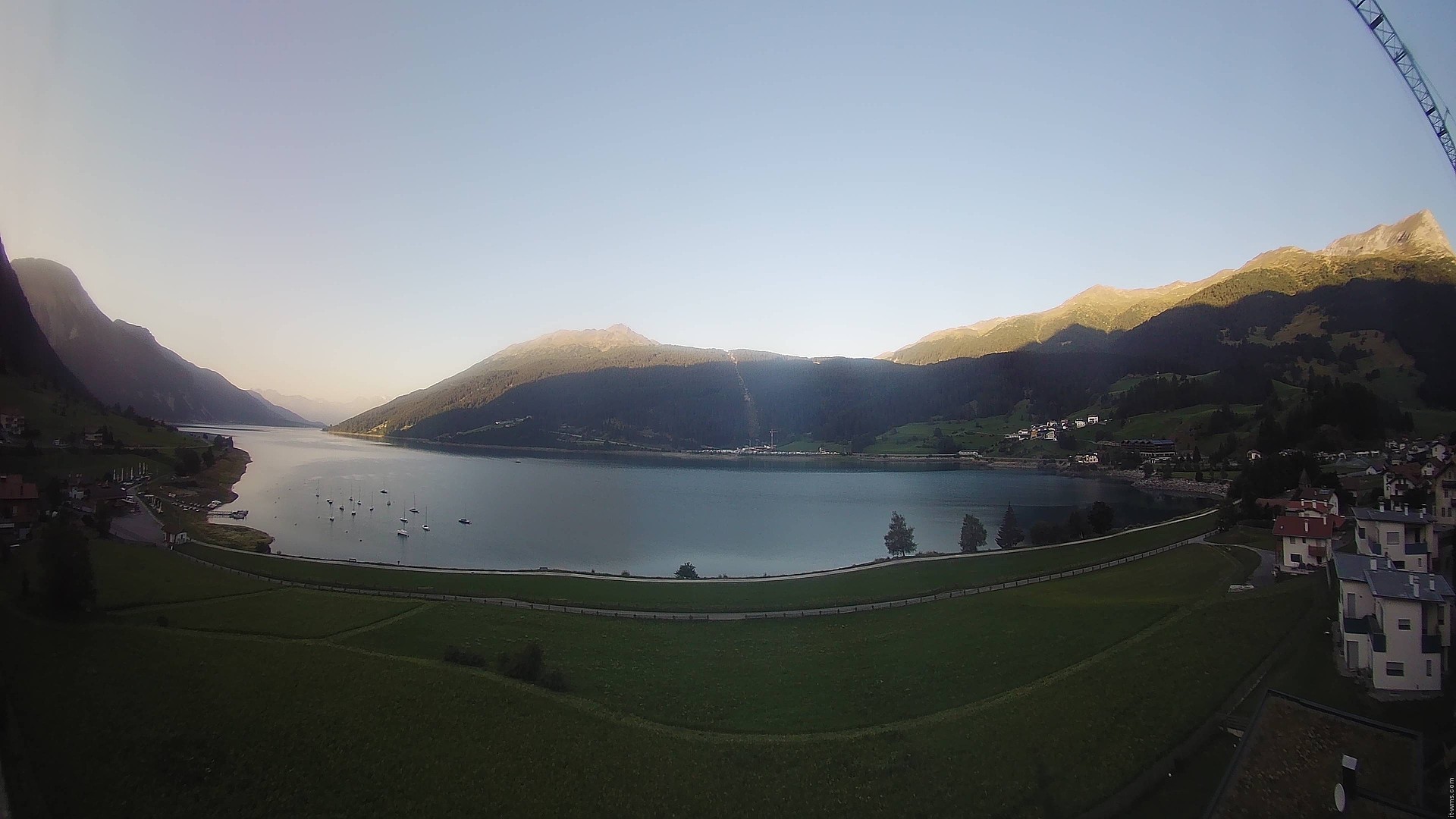 Archived image Webcam View to the Lake Resia