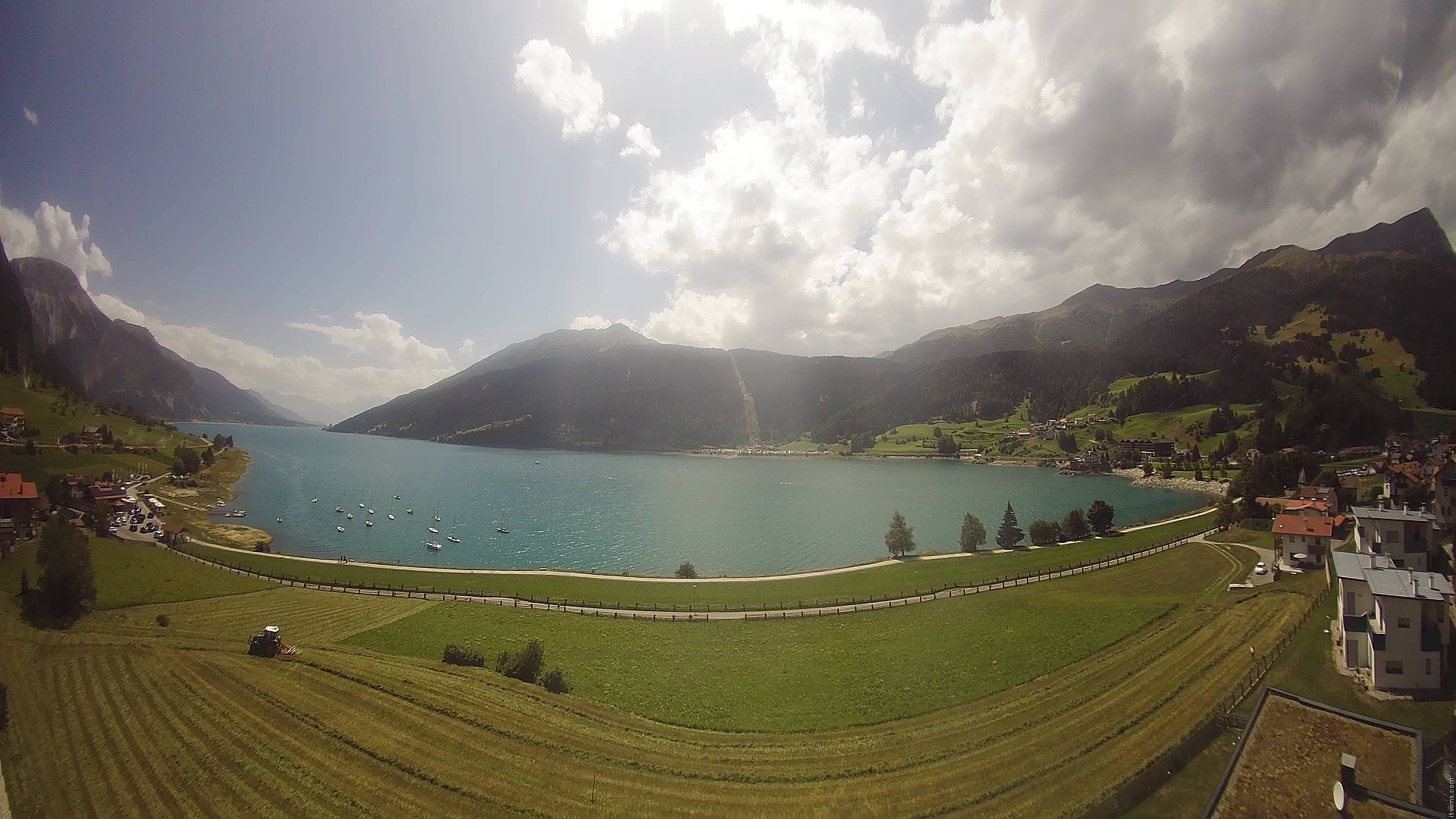 Archived image Webcam View to the Lake Resia