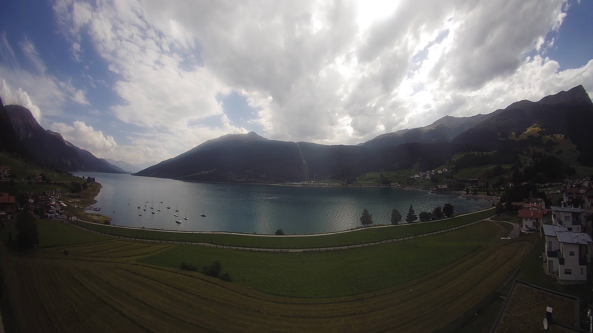 Archived image Webcam View to the Lake Resia