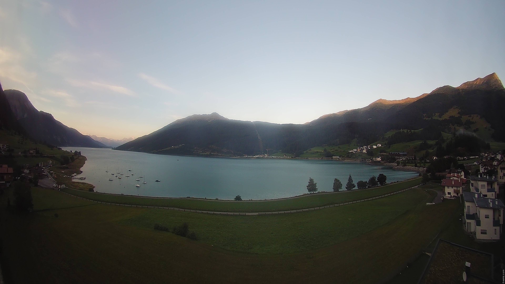 Archived image Webcam View to the Lake Resia