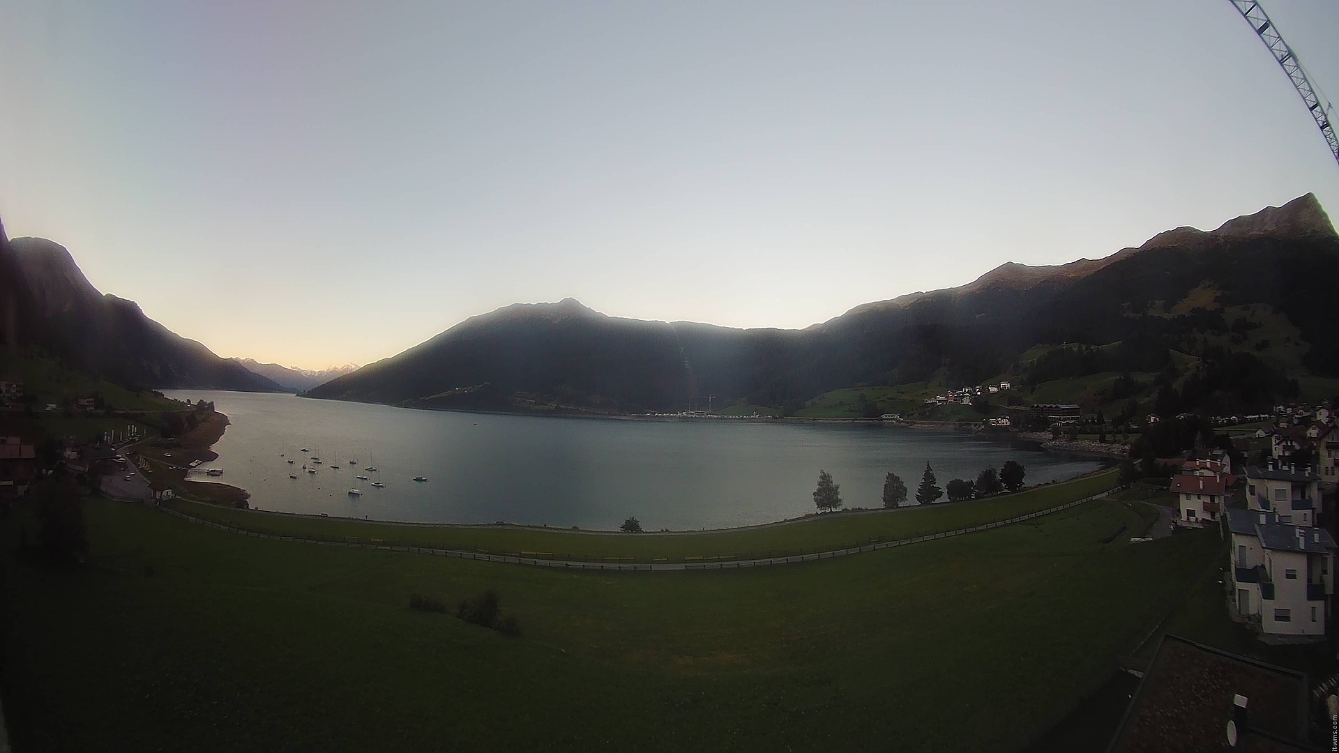Archived image Webcam View to the Lake Resia
