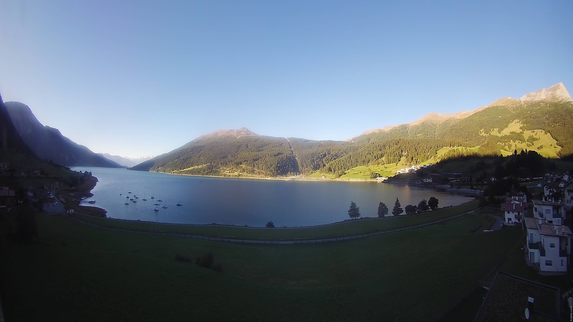 Archived image Webcam View to the Lake Resia