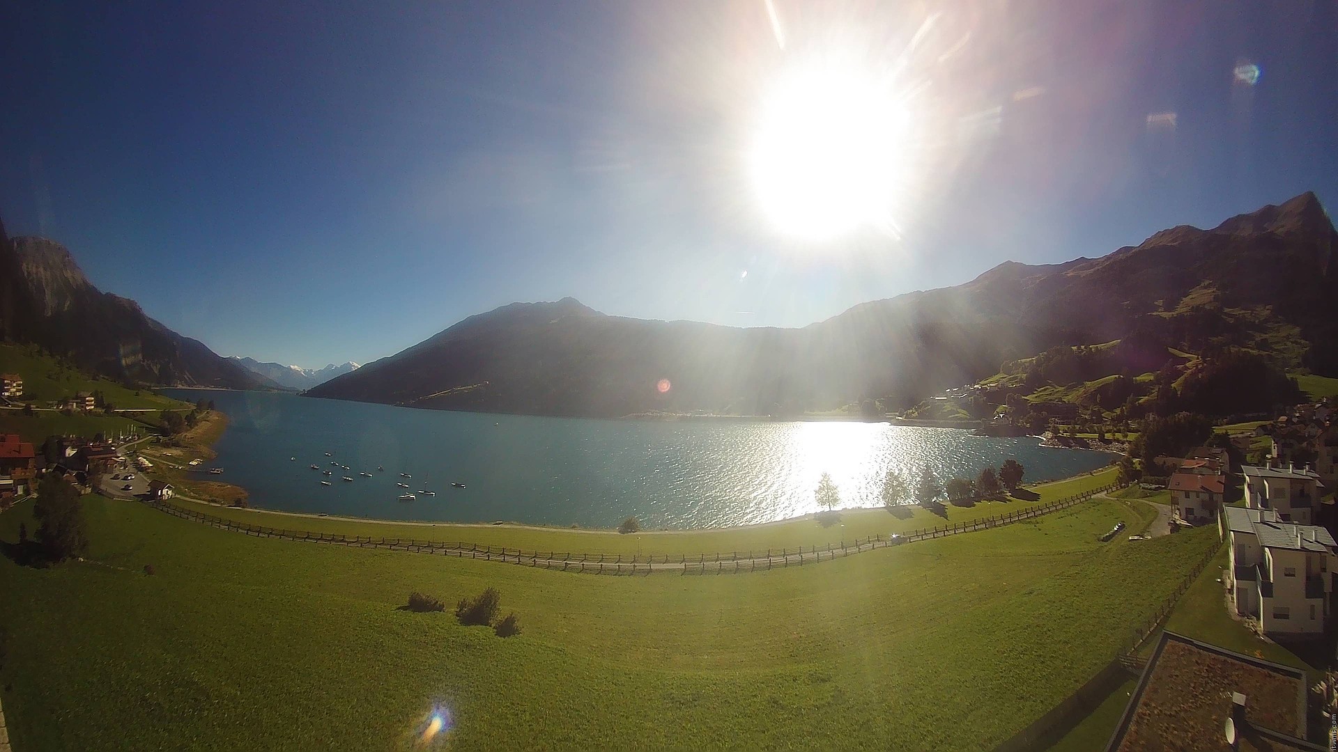 Archived image Webcam View to the Lake Resia