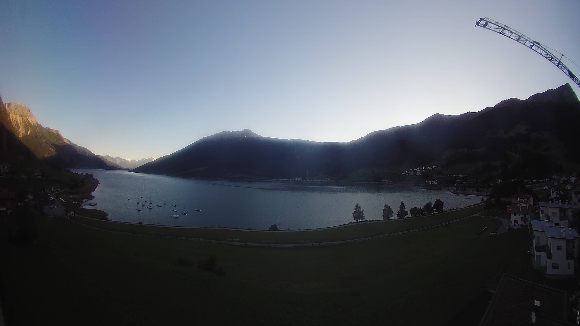 Archived image Webcam View to the Lake Resia